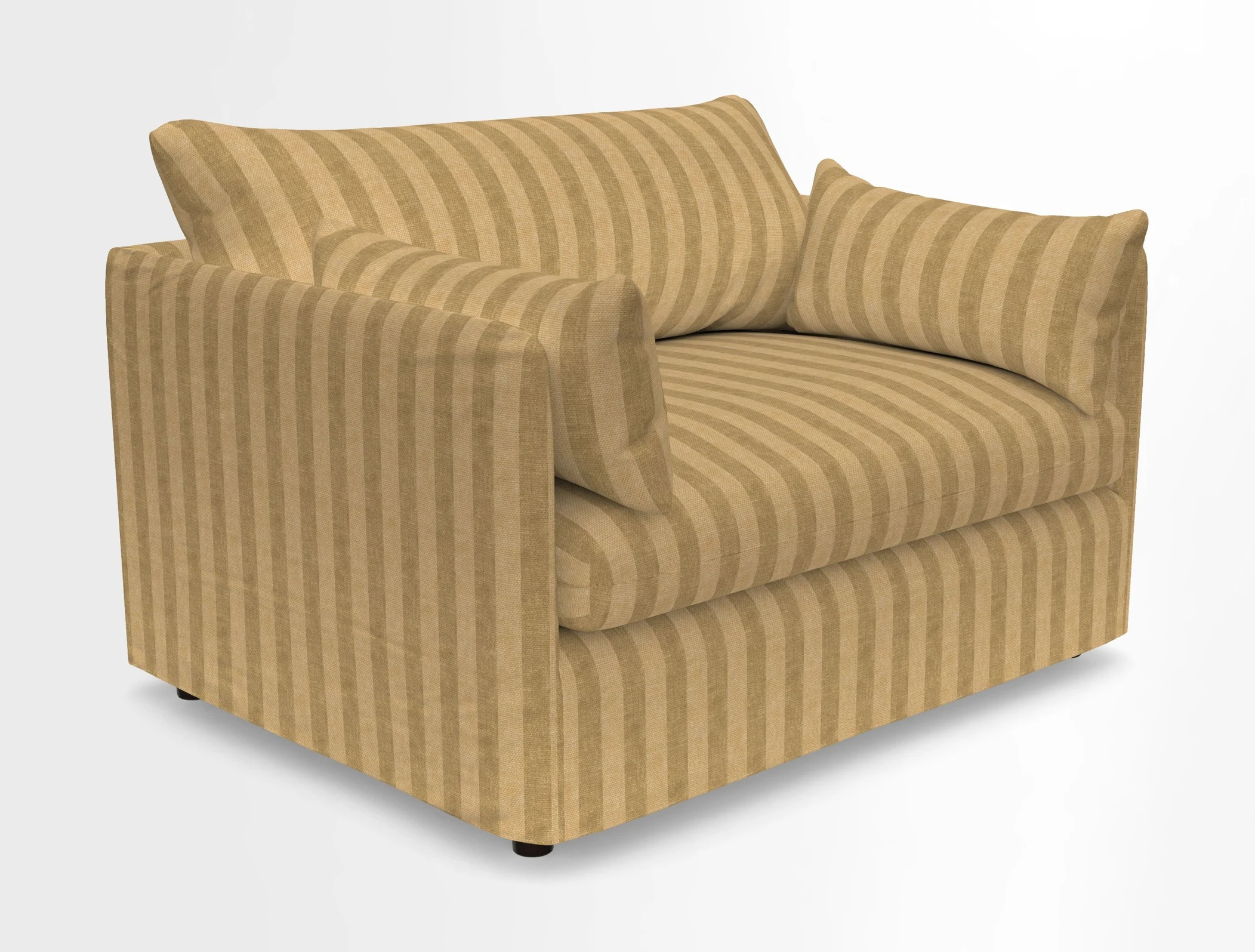 Madehurst Snuggler in Two Tone Plain Biscuit. Loose cover option available