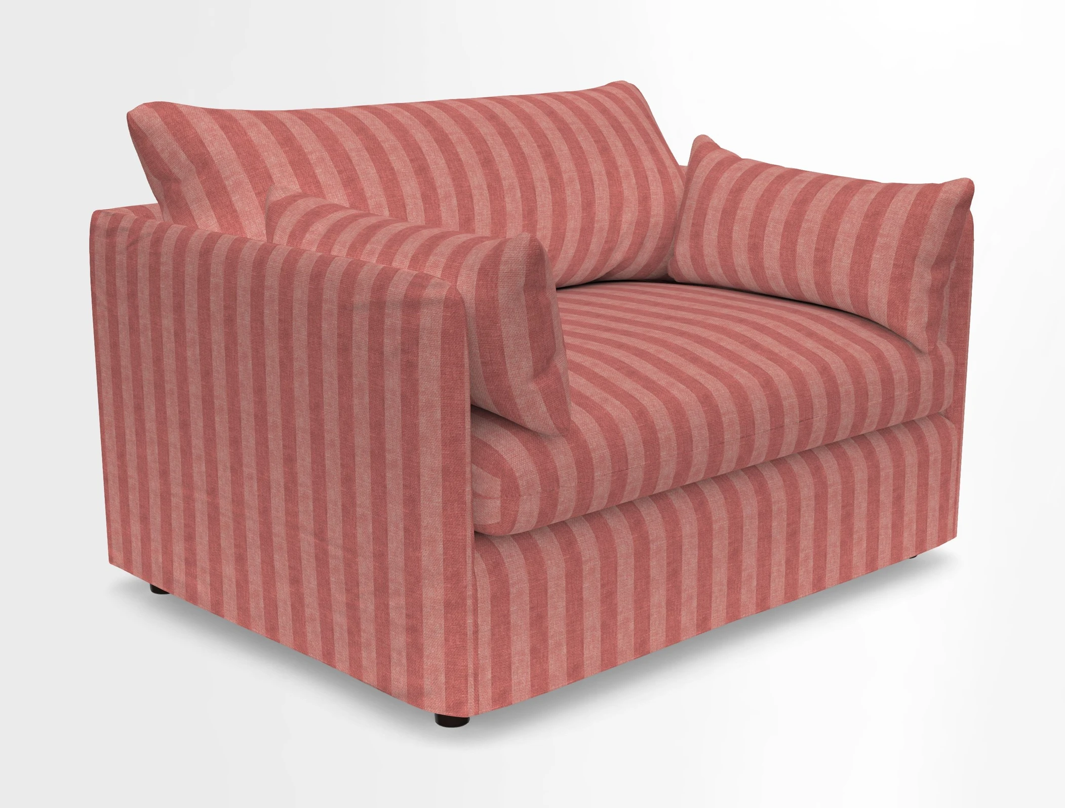 Madehurst Snuggler in Two Tone Plain Biscuit. Loose cover option available