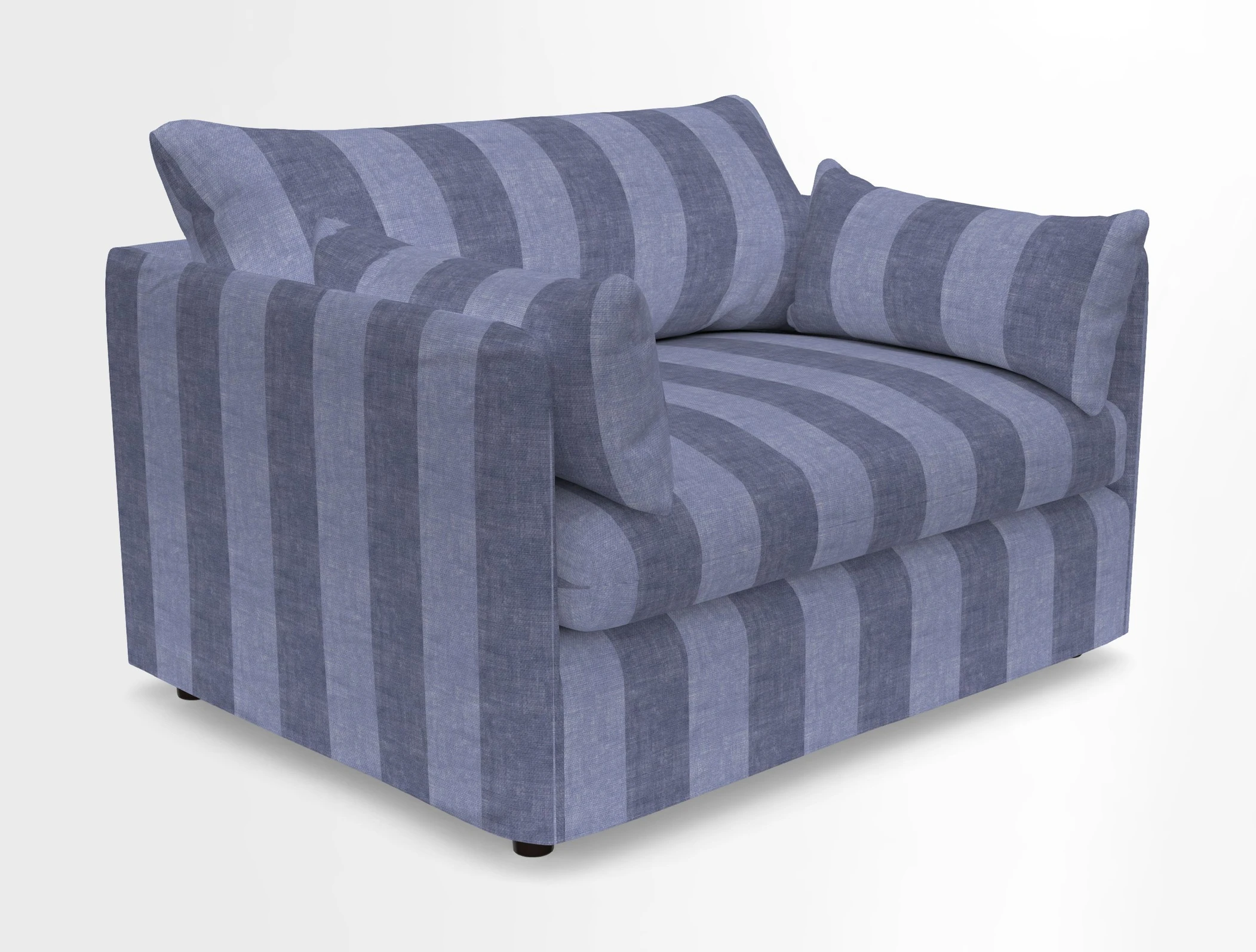 Madehurst Snuggler in Two Tone Plain Biscuit. Loose cover option available