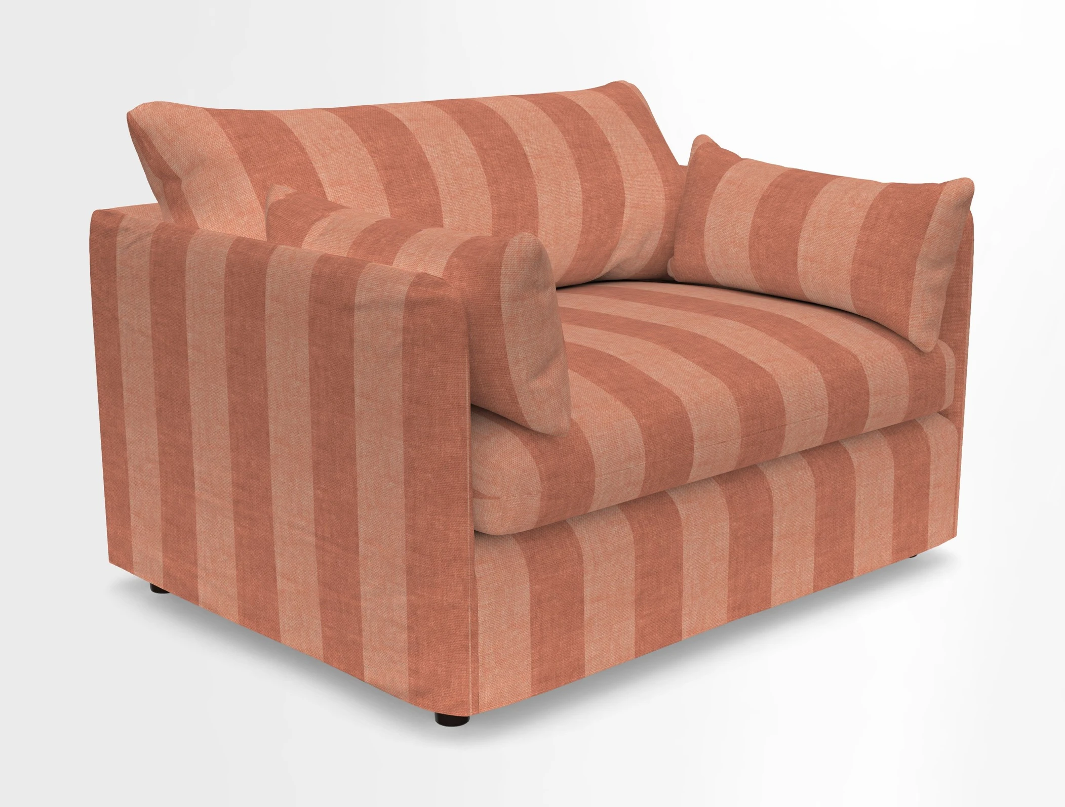 Madehurst Snuggler in Two Tone Plain Biscuit. Loose cover option available