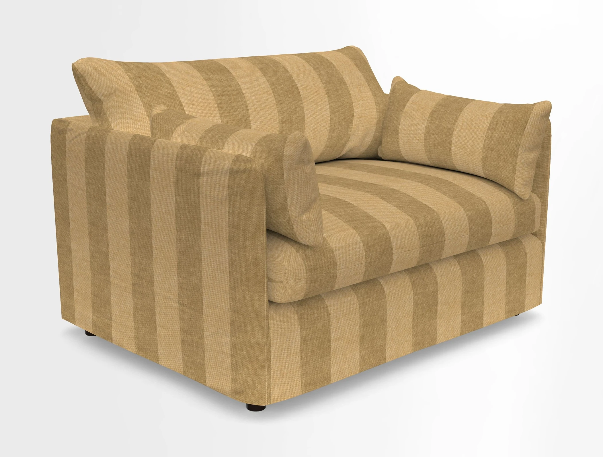 Madehurst Snuggler in Two Tone Plain Biscuit. Loose cover option available