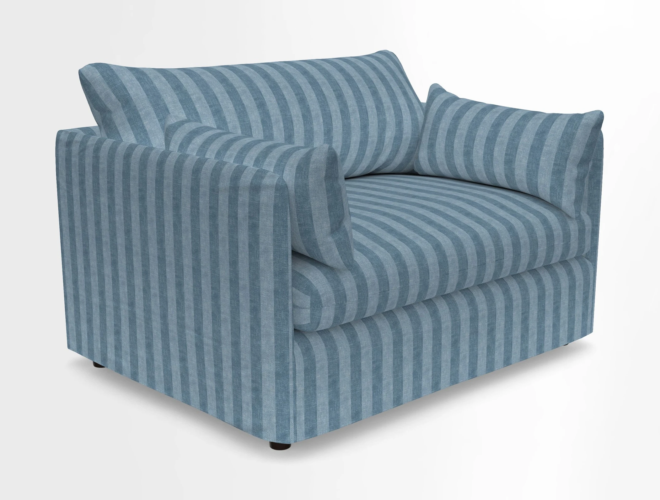 Madehurst Snuggler in Two Tone Plain Biscuit. Loose cover option available