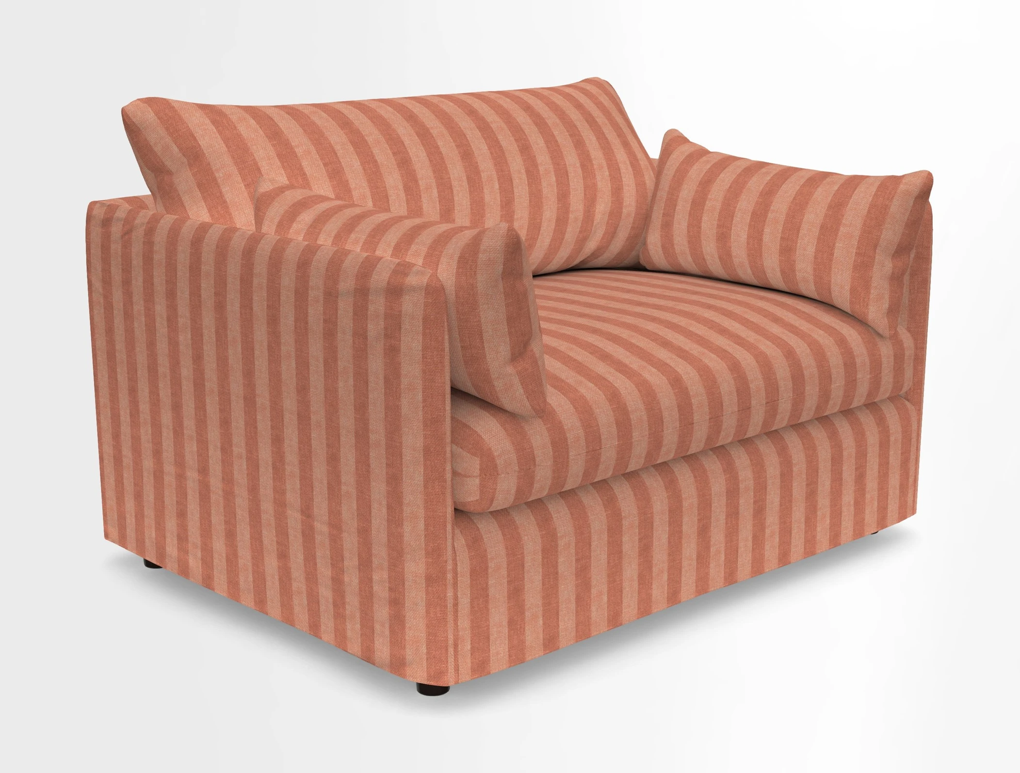 Madehurst Snuggler in Two Tone Plain Biscuit. Loose cover option available