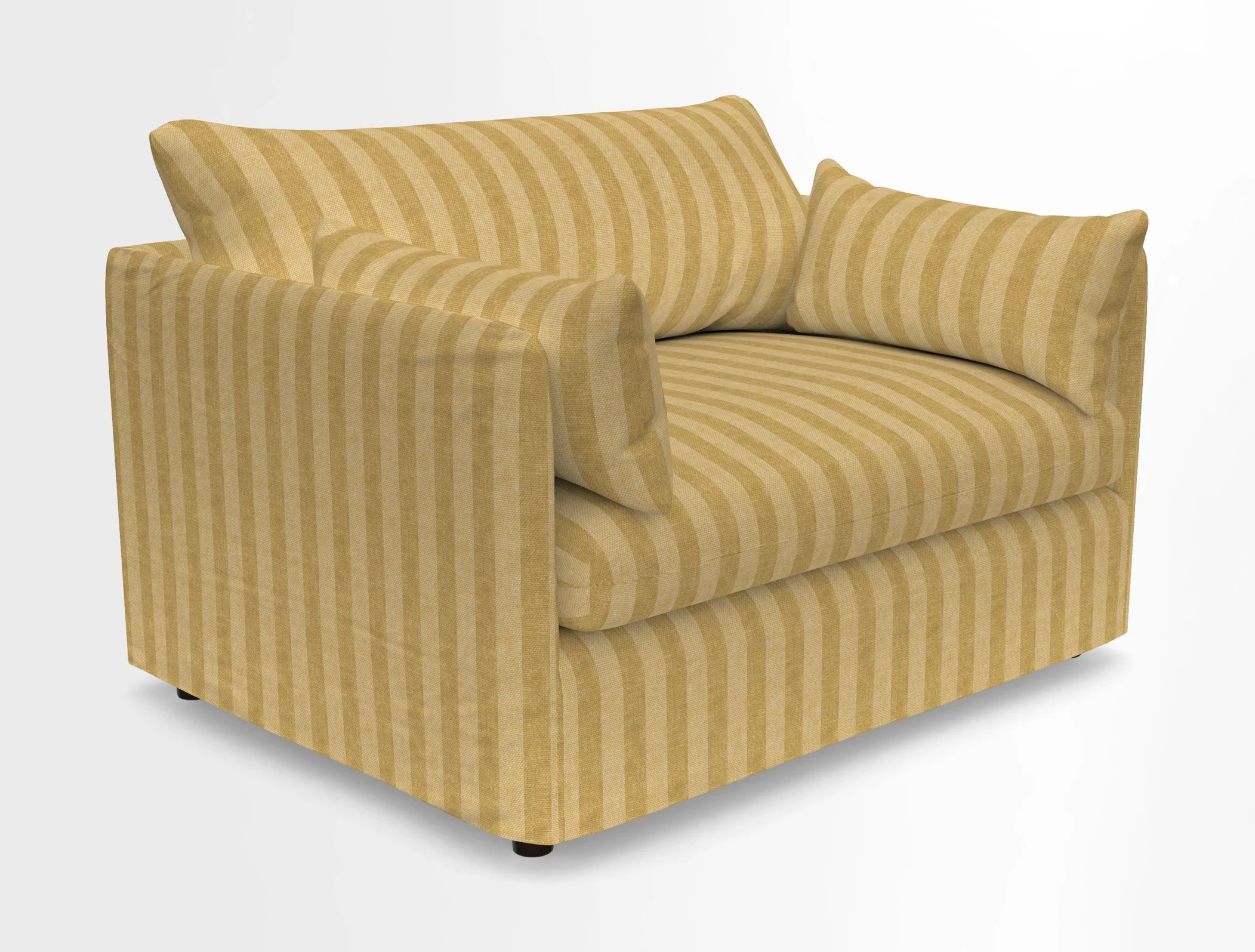 Madehurst Snuggler in Two Tone Plain Biscuit. Loose cover option available