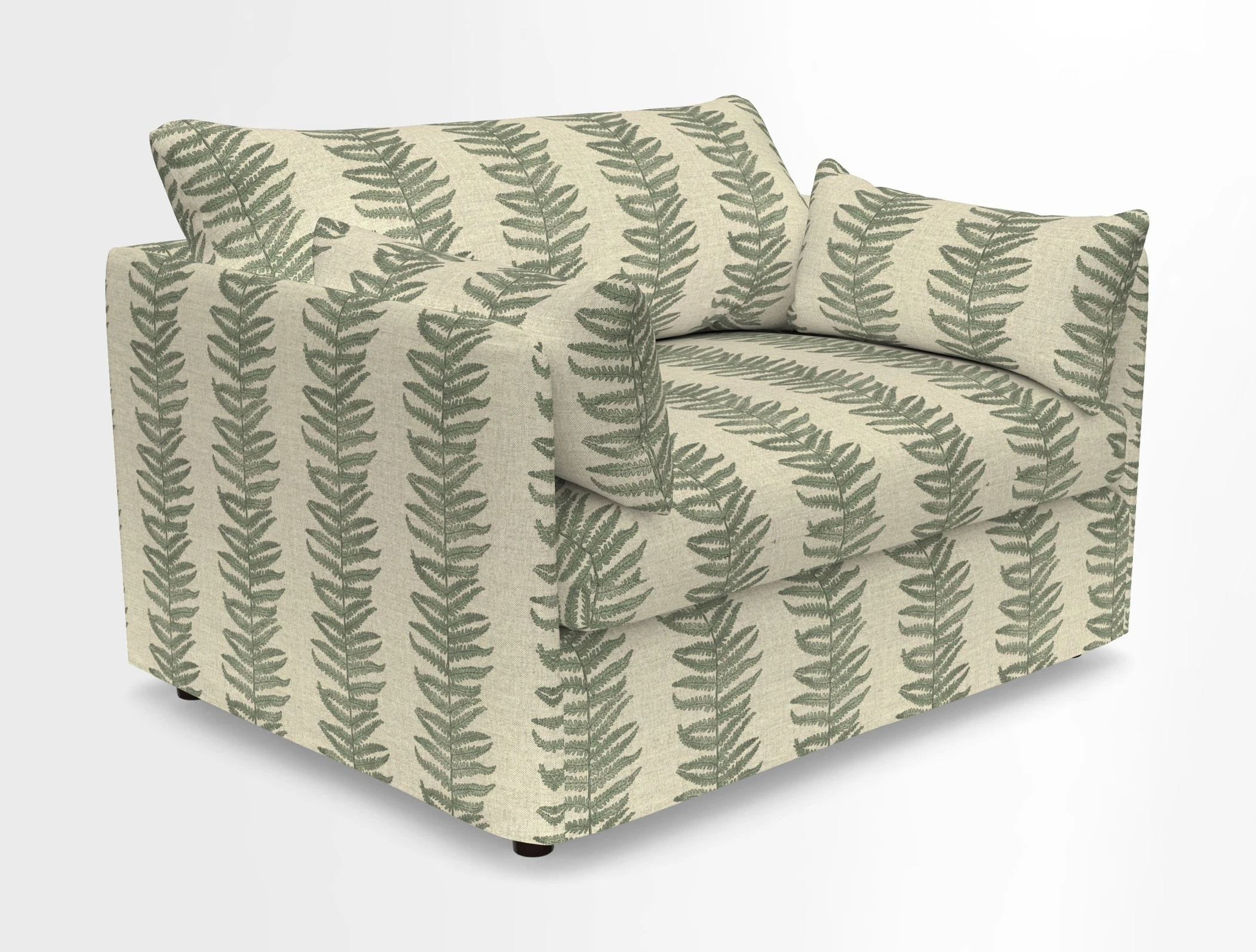 Madehurst Snuggler in Two Tone Plain Biscuit. Loose cover option available