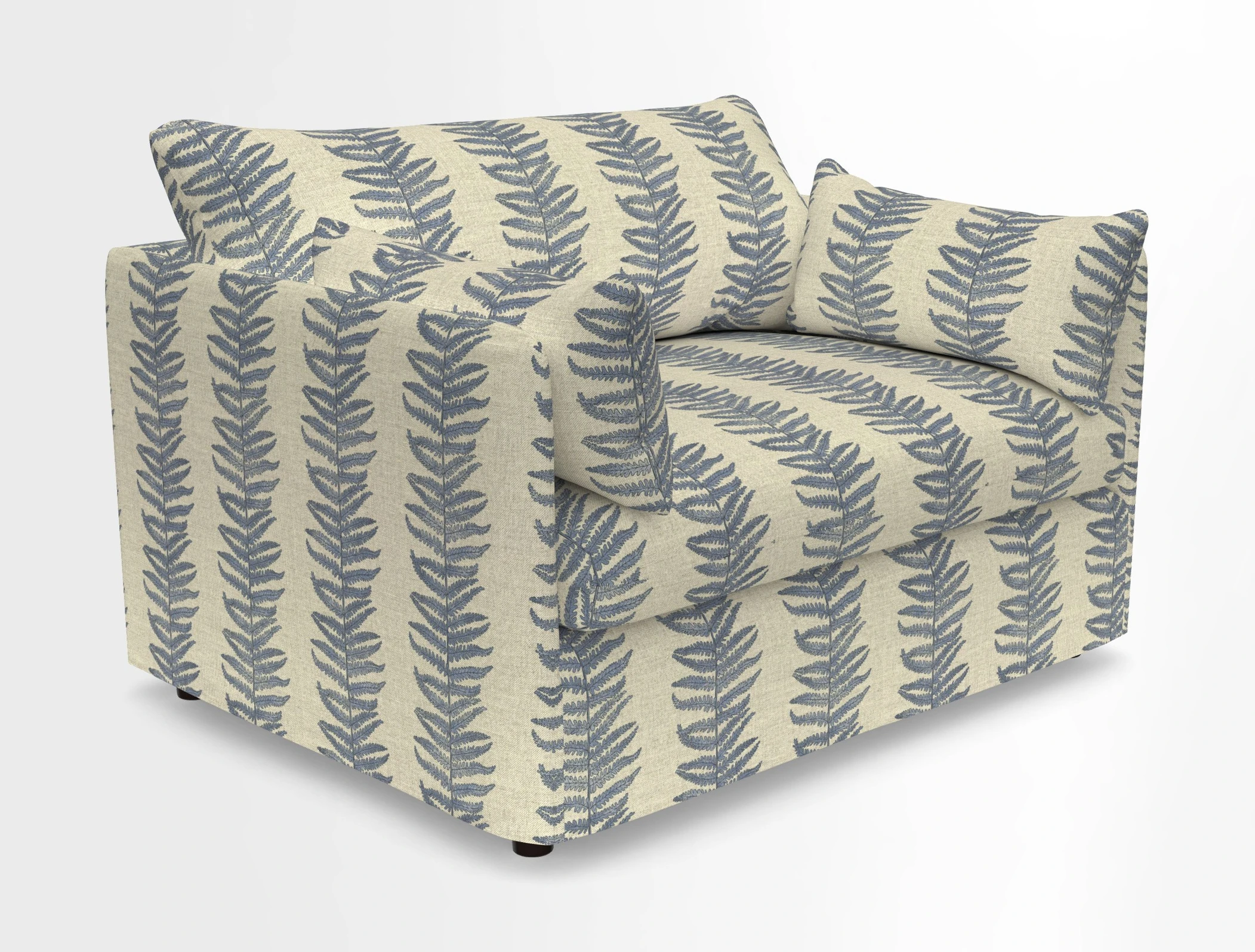 Madehurst Snuggler in Two Tone Plain Biscuit. Loose cover option available