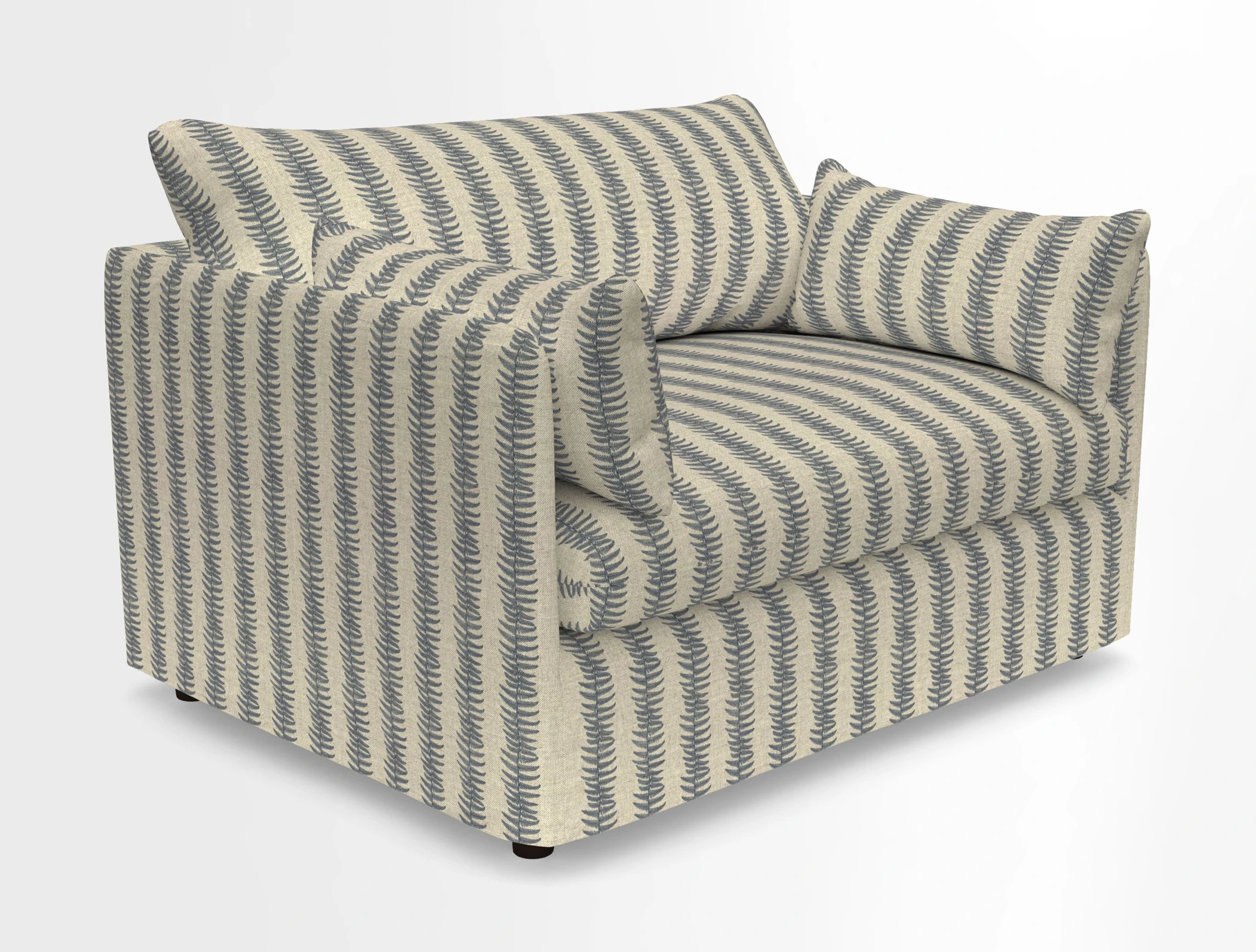 Madehurst Snuggler in Two Tone Plain Biscuit. Loose cover option available