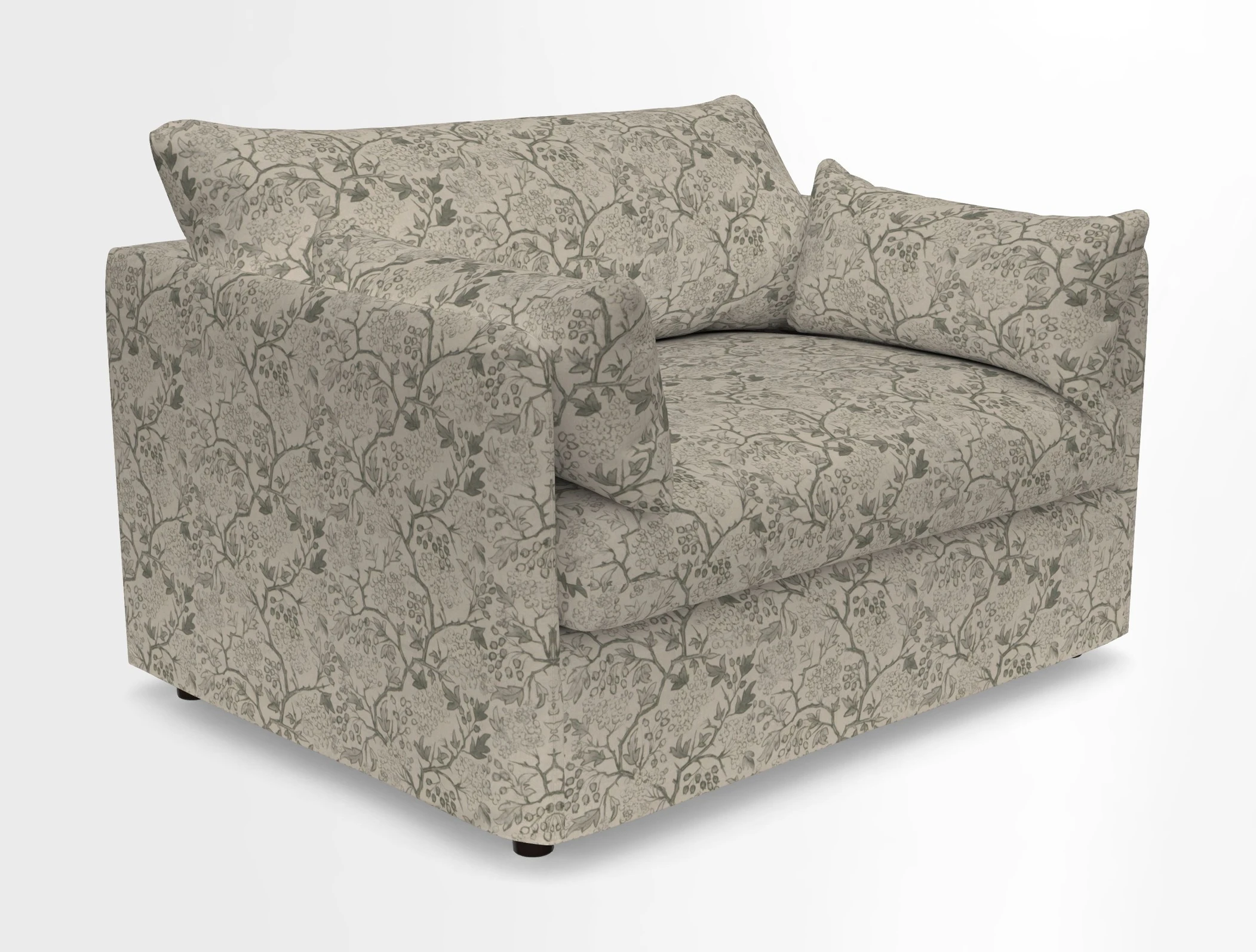 Madehurst Snuggler in Two Tone Plain Biscuit. Loose cover option available