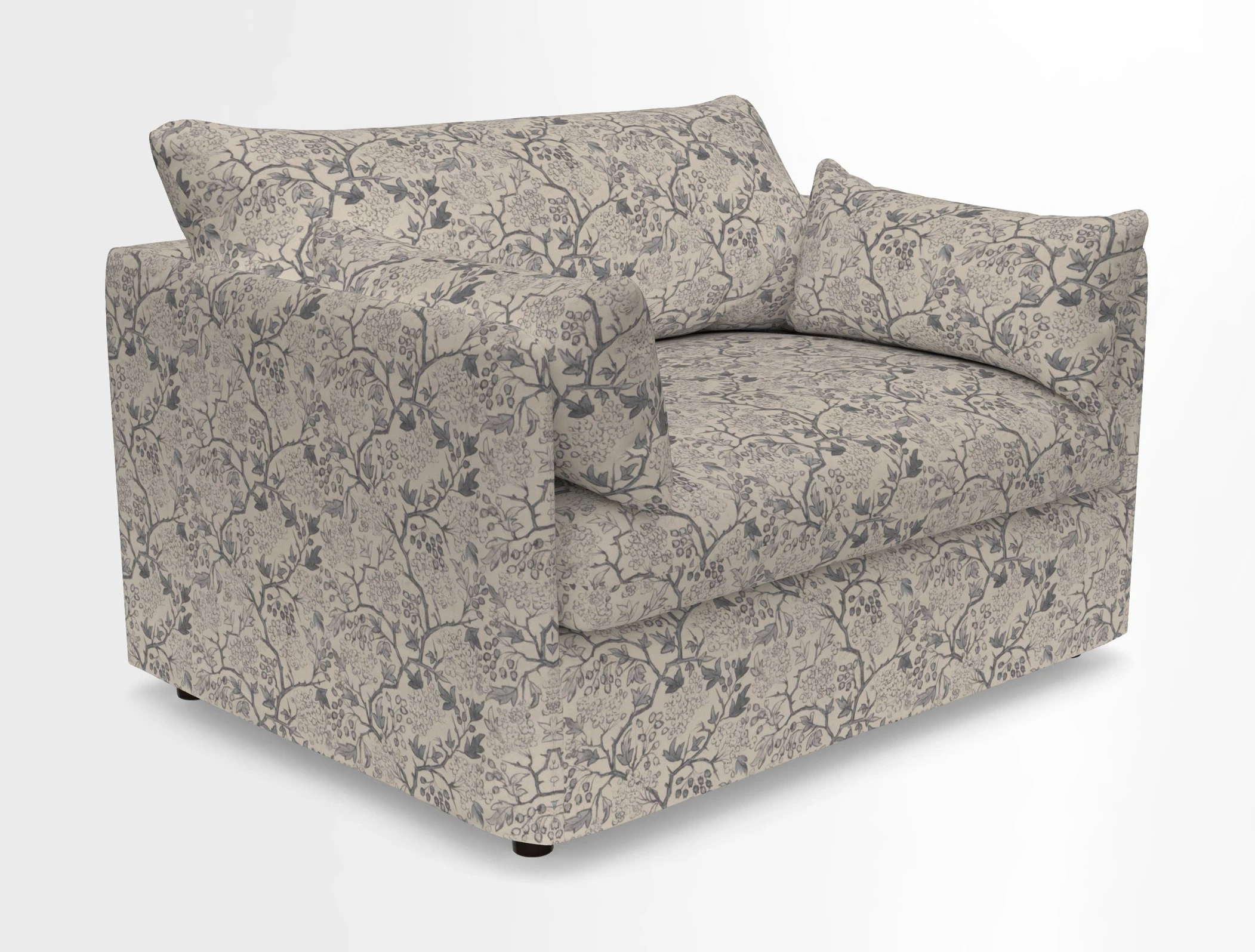 Madehurst Snuggler in Two Tone Plain Biscuit. Loose cover option available
