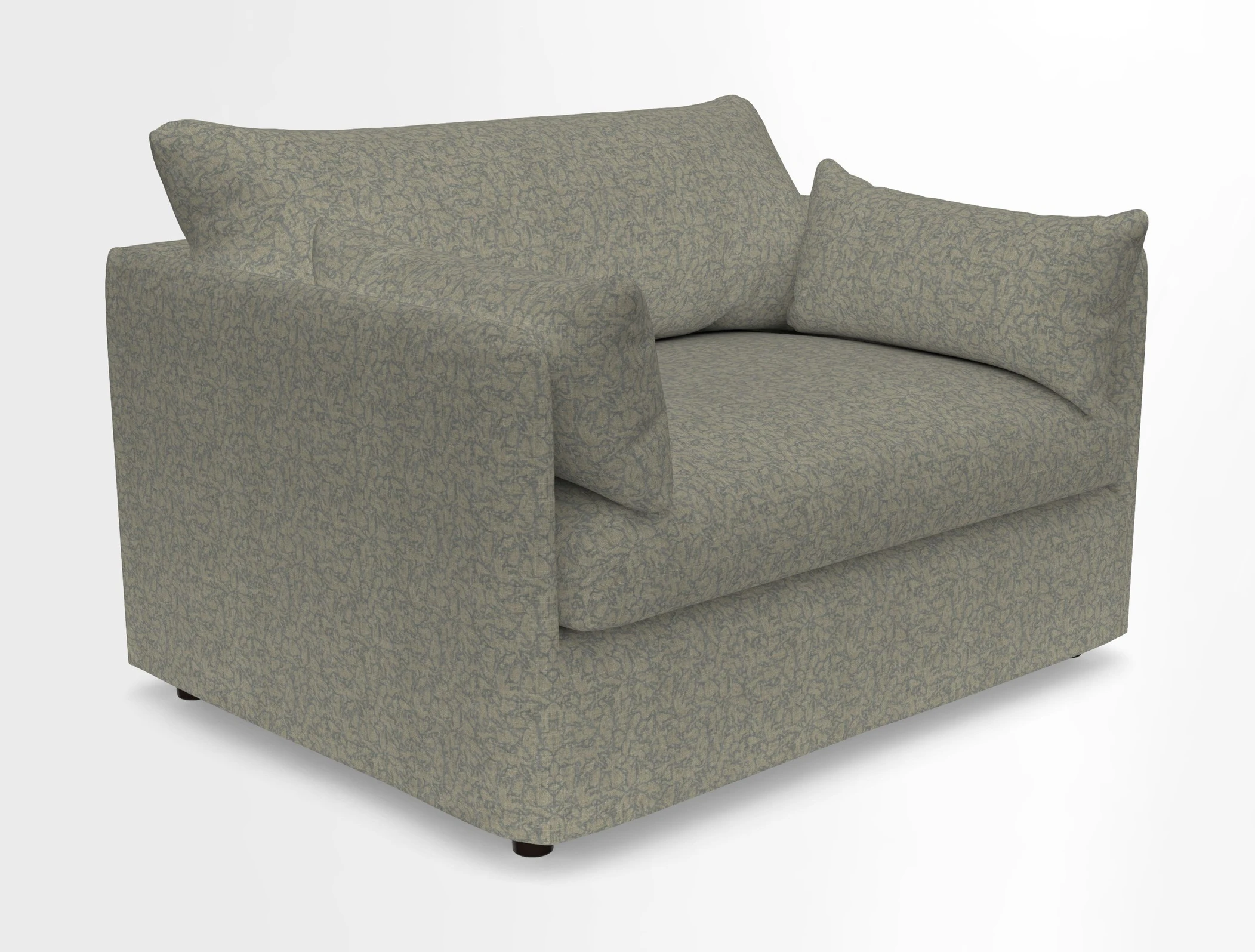 Madehurst Snuggler in Two Tone Plain Biscuit. Loose cover option available
