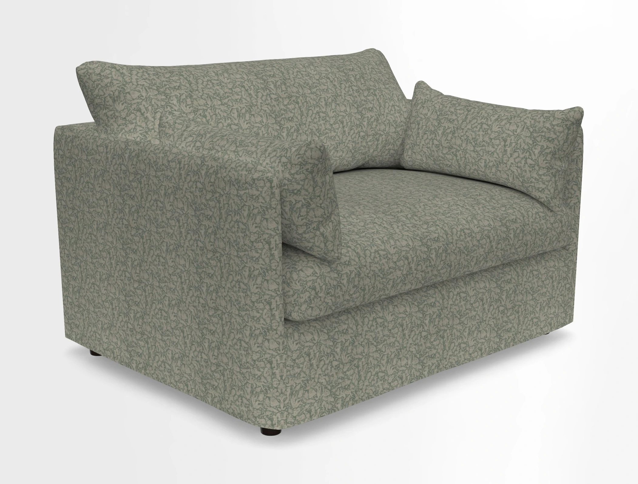 Madehurst Snuggler in Two Tone Plain Biscuit. Loose cover option available