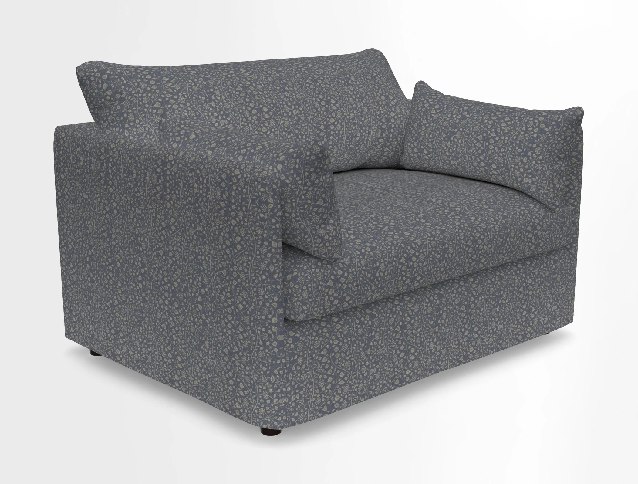 Madehurst Snuggler in Two Tone Plain Biscuit. Loose cover option available
