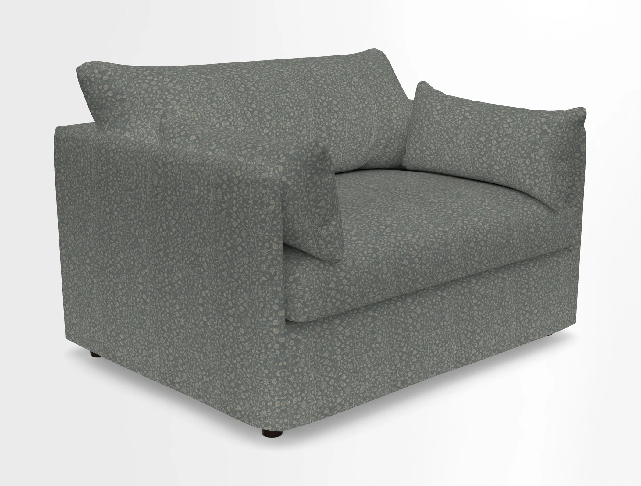 Madehurst Snuggler in Two Tone Plain Biscuit. Loose cover option available