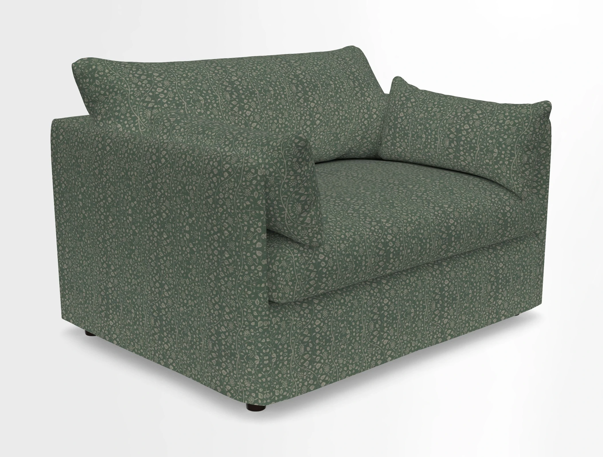 Madehurst Snuggler in Two Tone Plain Biscuit. Loose cover option available