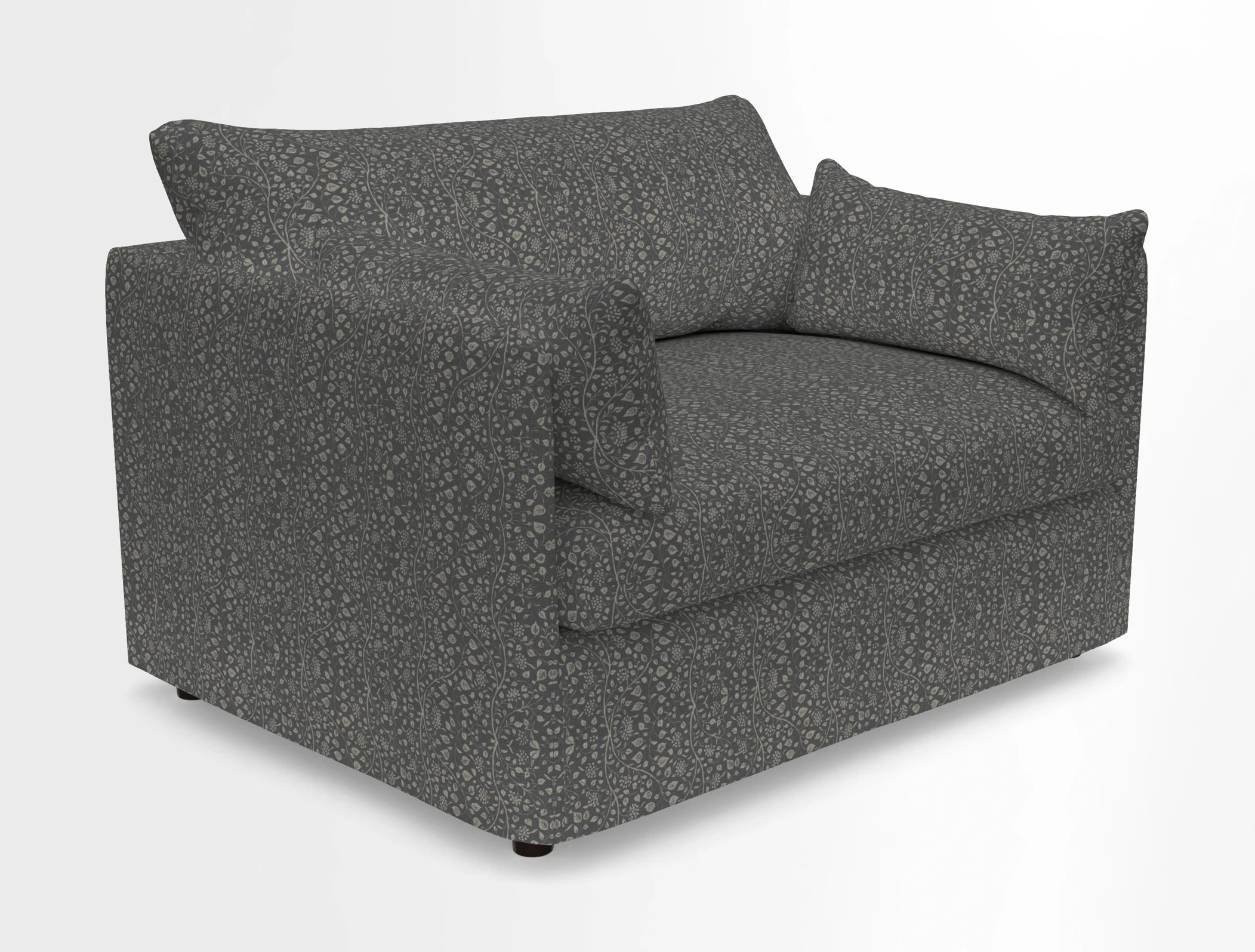 Madehurst Snuggler in Two Tone Plain Biscuit. Loose cover option available