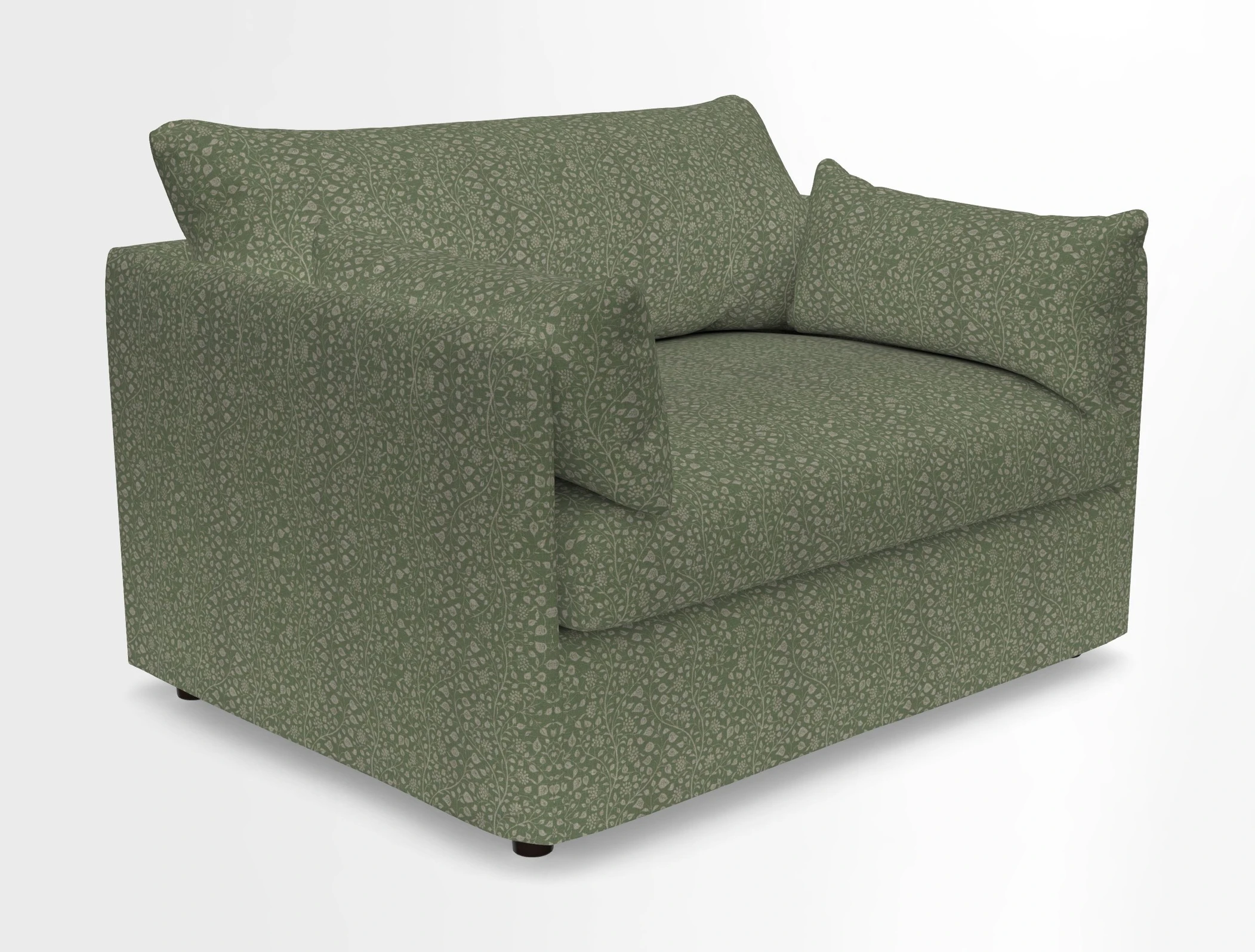 Madehurst Snuggler in Two Tone Plain Biscuit. Loose cover option available