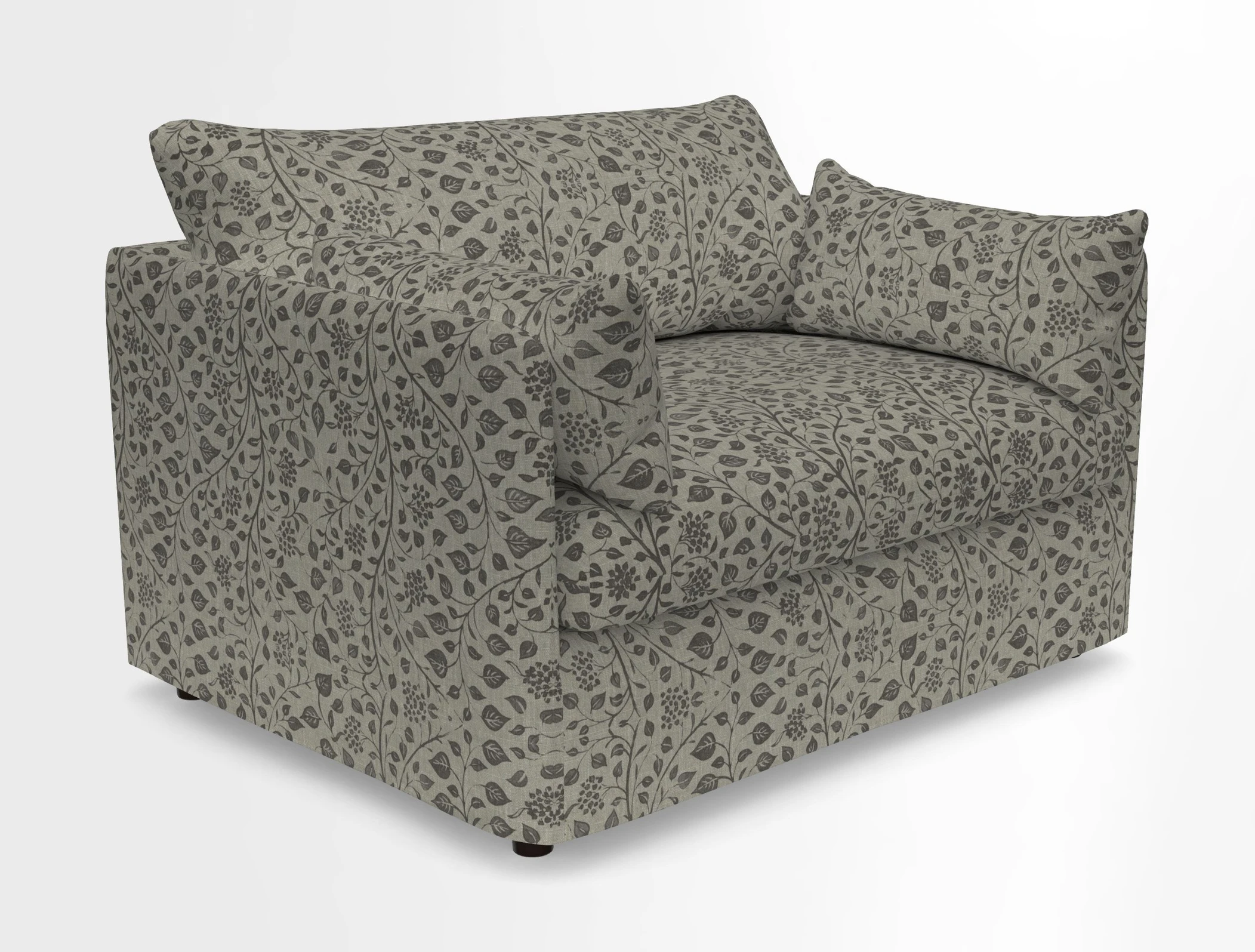 Madehurst Snuggler in Two Tone Plain Biscuit. Loose cover option available