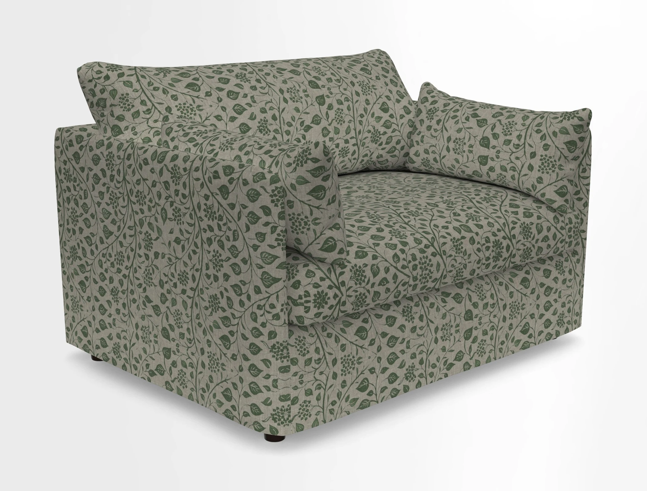 Madehurst Snuggler in Two Tone Plain Biscuit. Loose cover option available