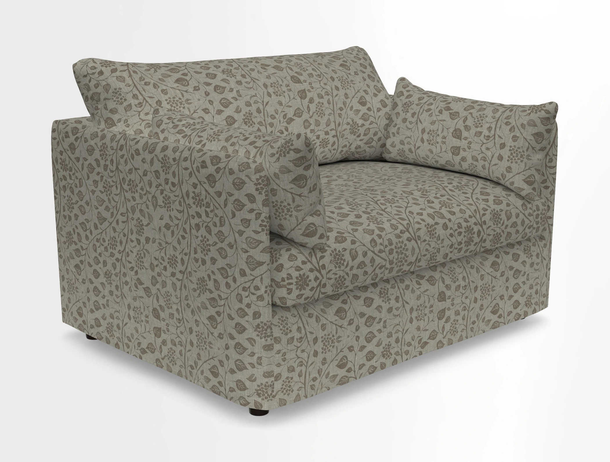 Madehurst Snuggler in Two Tone Plain Biscuit. Loose cover option available