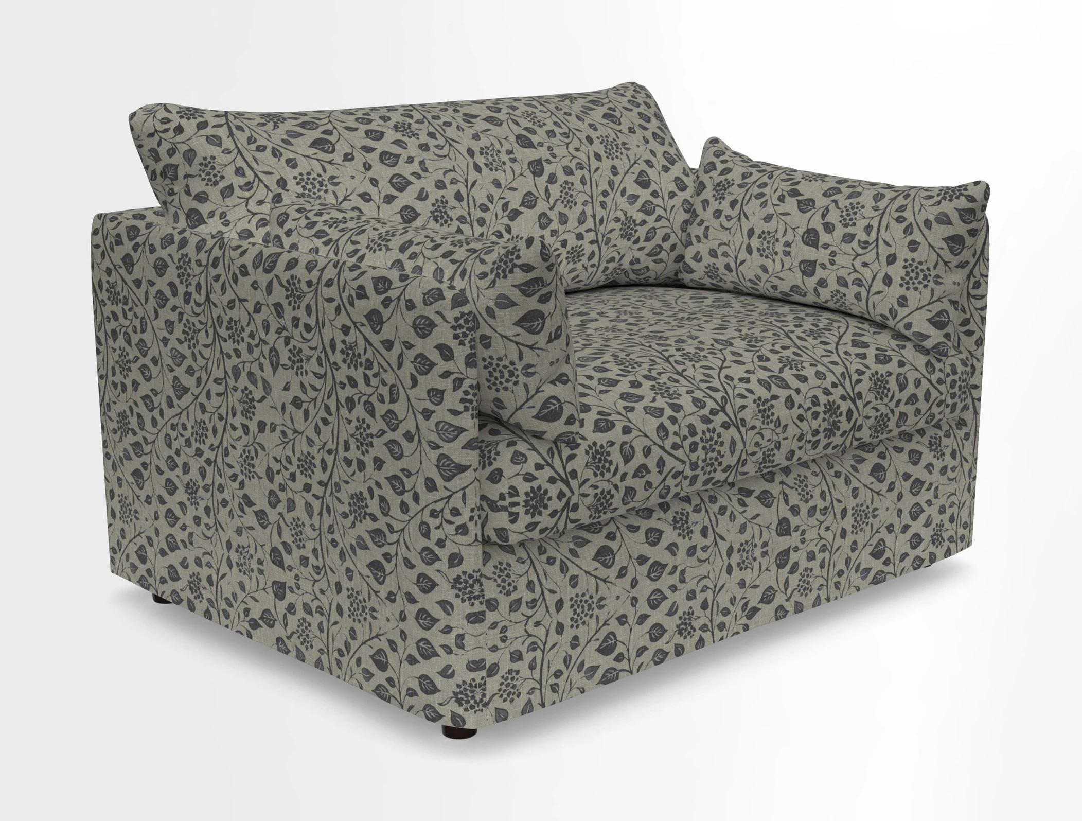 Madehurst Snuggler in Two Tone Plain Biscuit. Loose cover option available