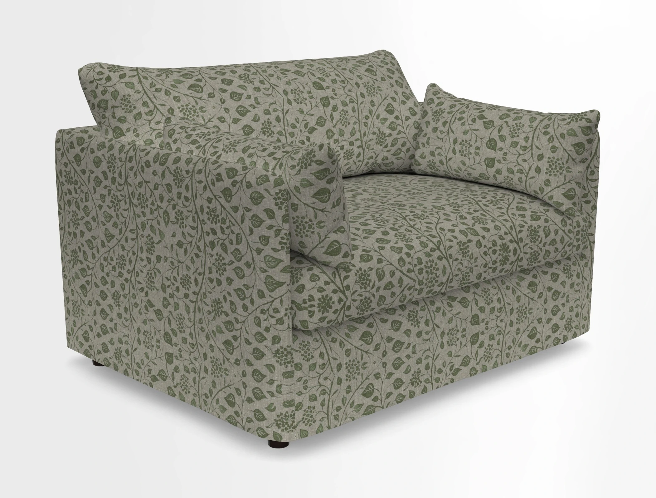 Madehurst Snuggler in Two Tone Plain Biscuit. Loose cover option available