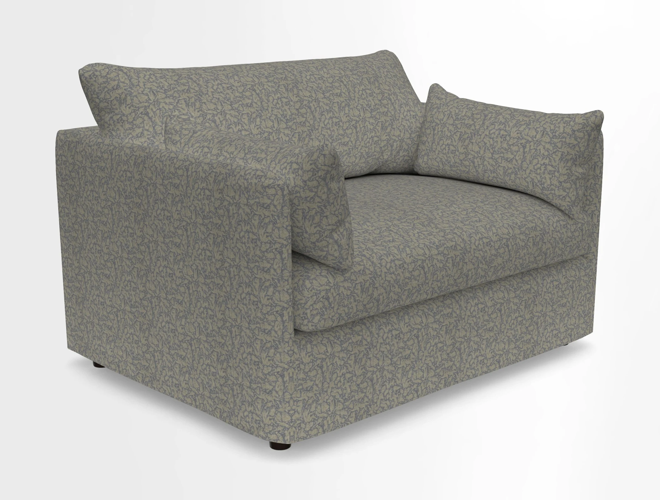 Madehurst Snuggler in Two Tone Plain Biscuit. Loose cover option available