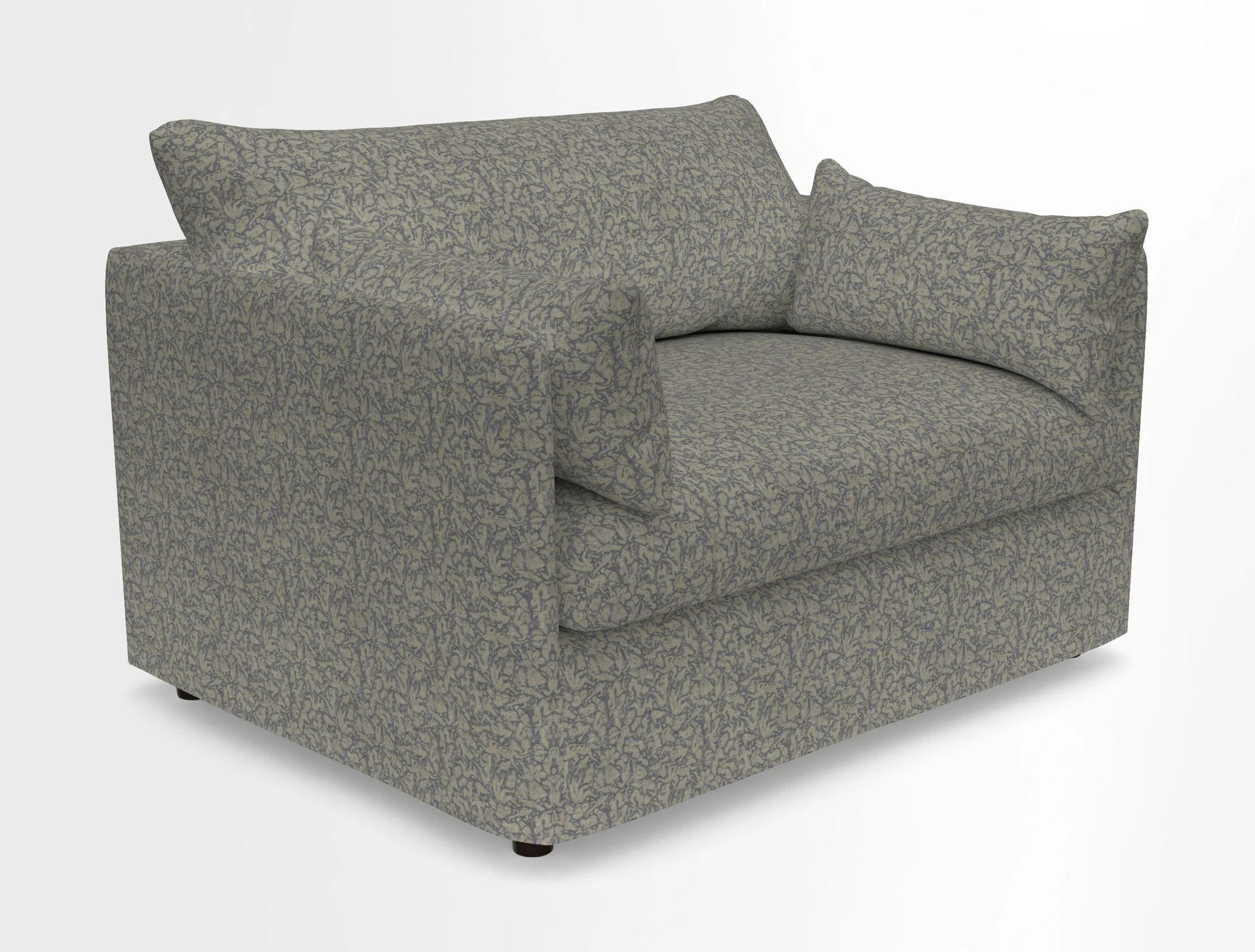 Madehurst Snuggler in Two Tone Plain Biscuit. Loose cover option available