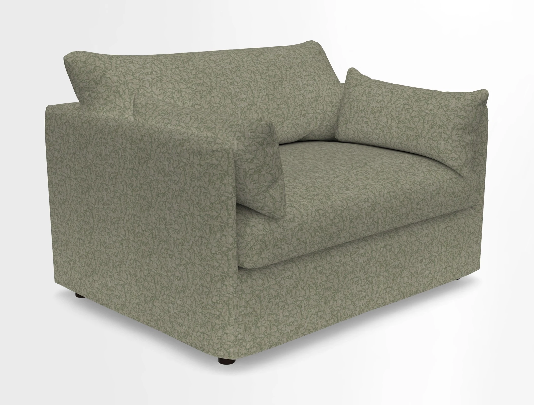 Madehurst Snuggler in Two Tone Plain Biscuit. Loose cover option available