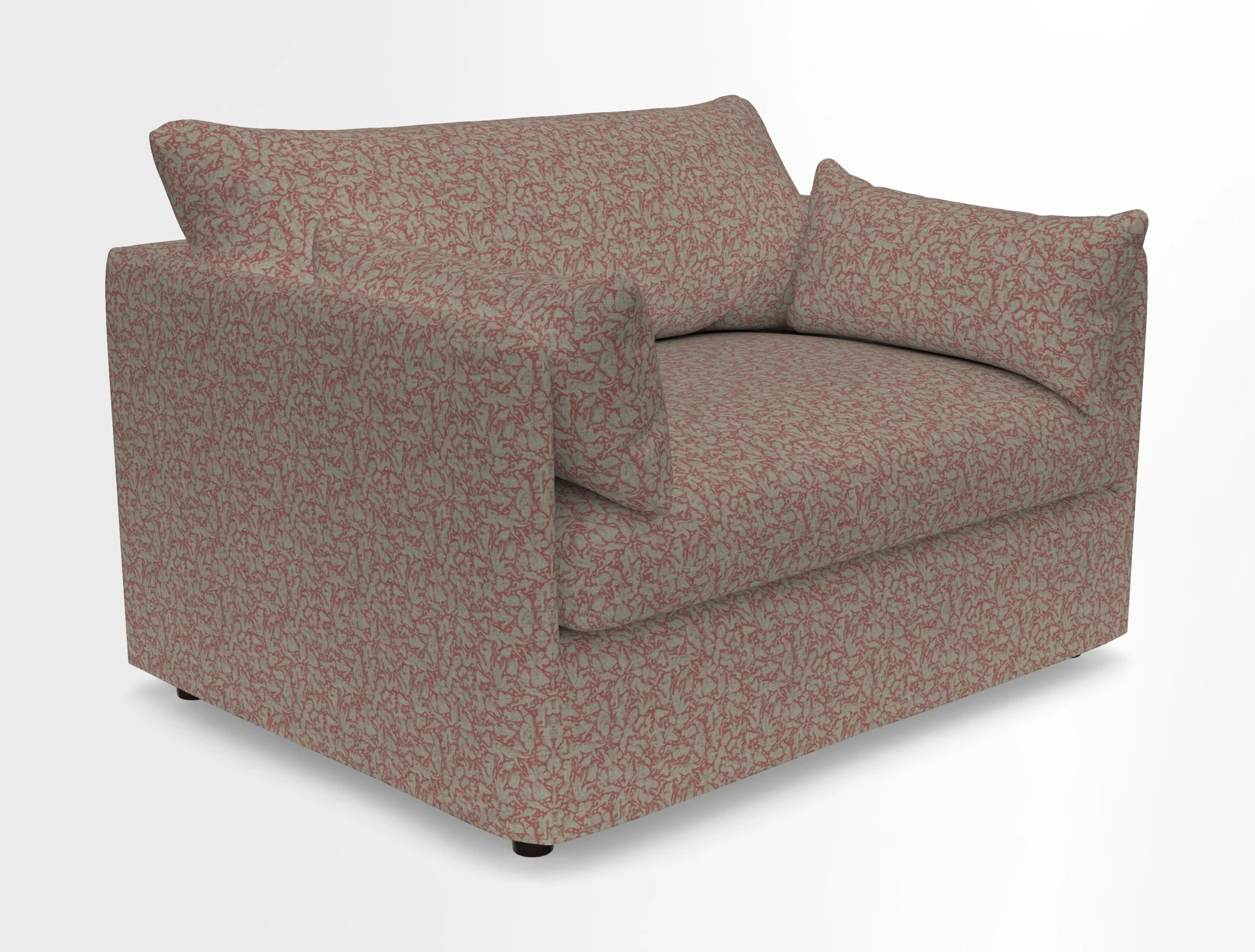 Madehurst Snuggler in Two Tone Plain Biscuit. Loose cover option available