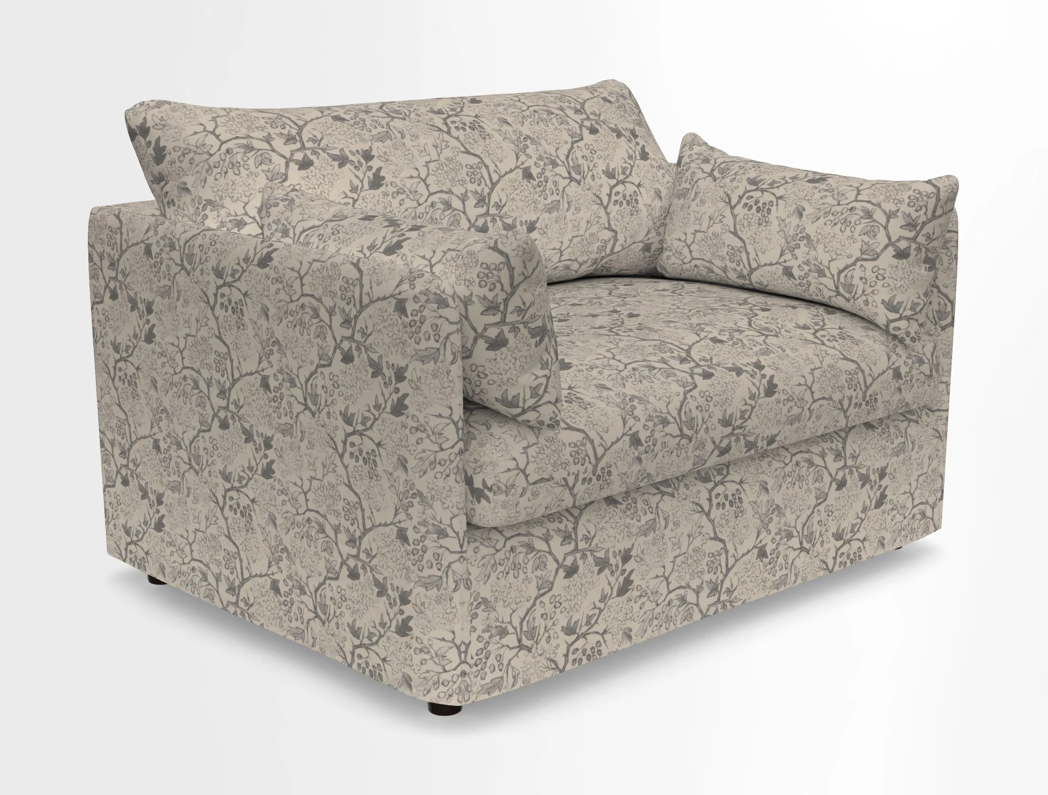 Madehurst Snuggler in Two Tone Plain Biscuit. Loose cover option available