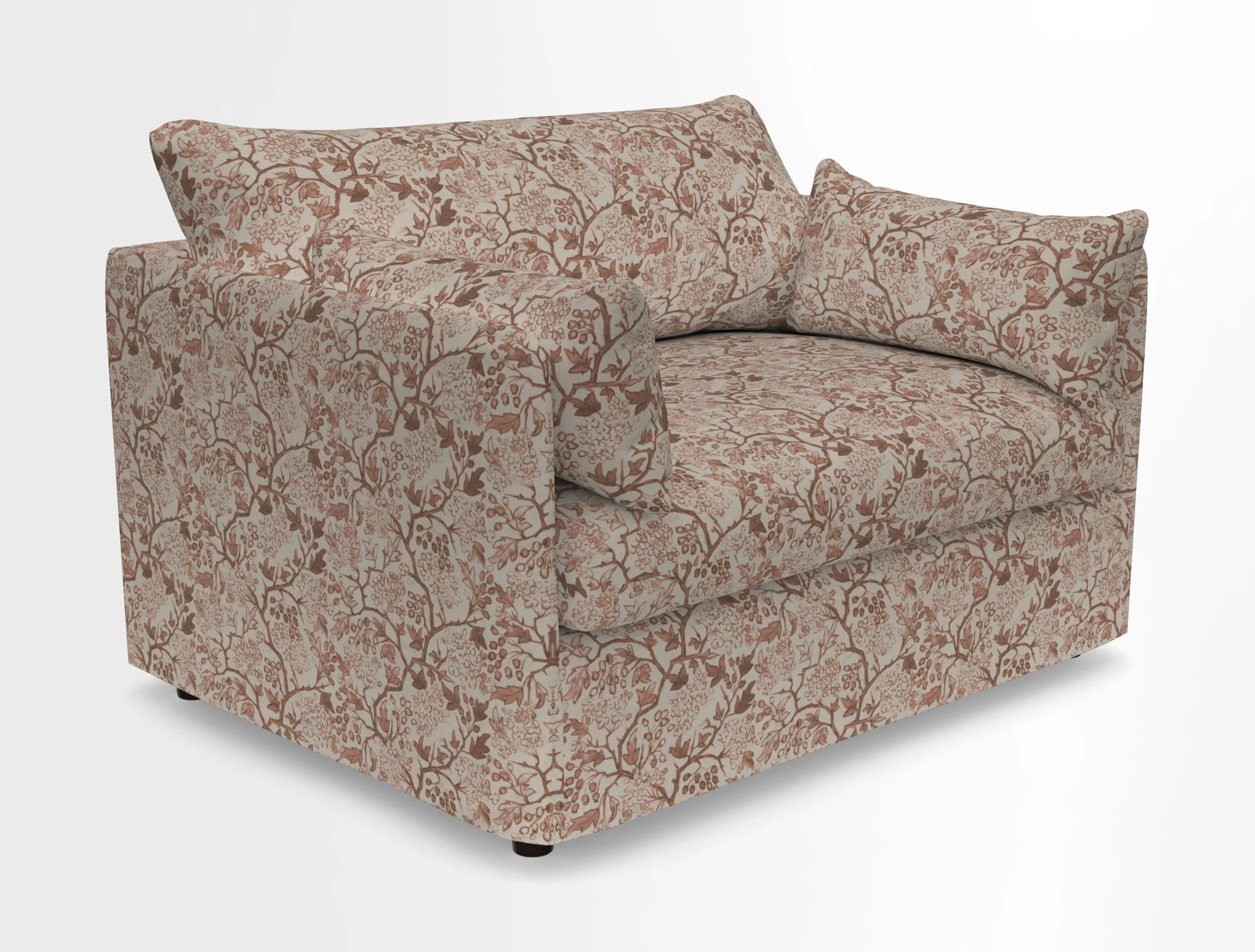 Madehurst Snuggler in Two Tone Plain Biscuit. Loose cover option available