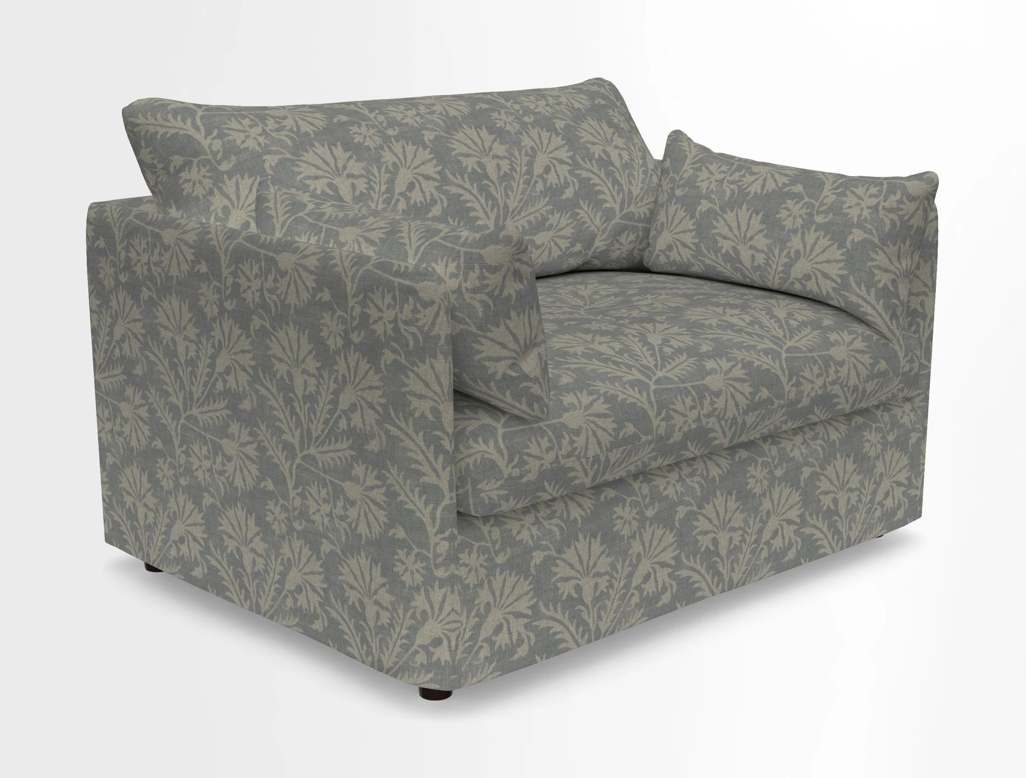 Madehurst Snuggler in Two Tone Plain Biscuit. Loose cover option available
