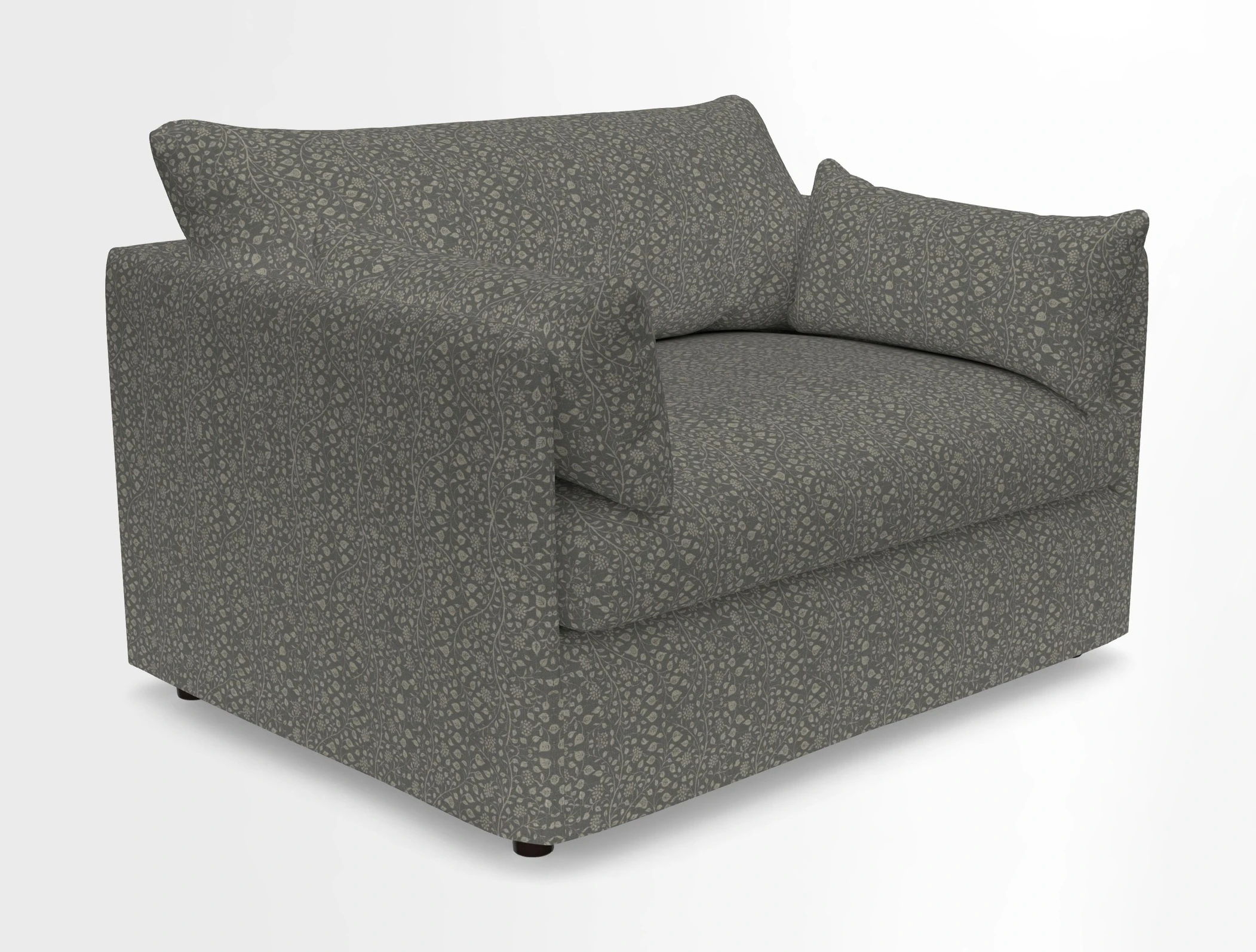 Madehurst Snuggler in Two Tone Plain Biscuit. Loose cover option available