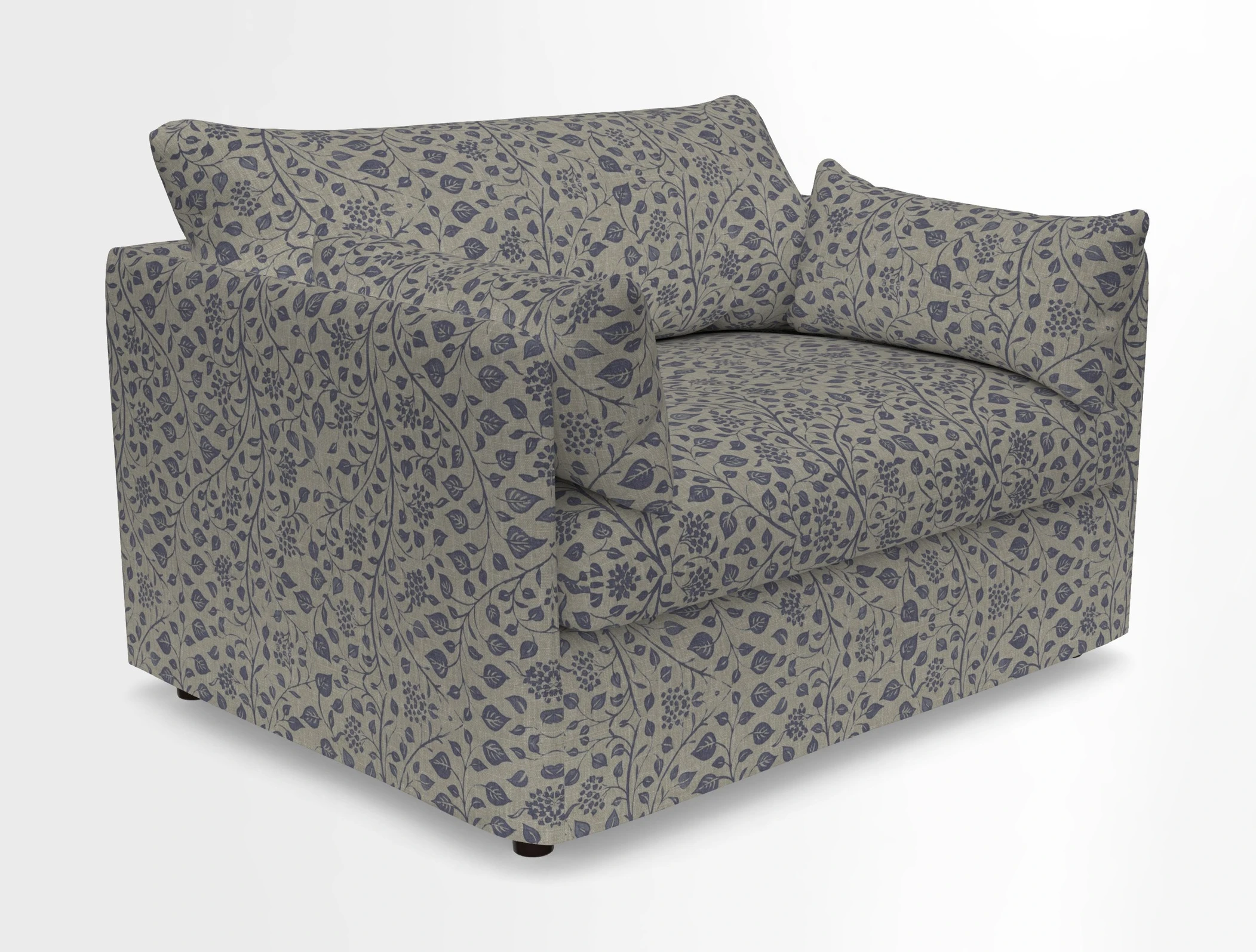 Madehurst Snuggler in Two Tone Plain Biscuit. Loose cover option available
