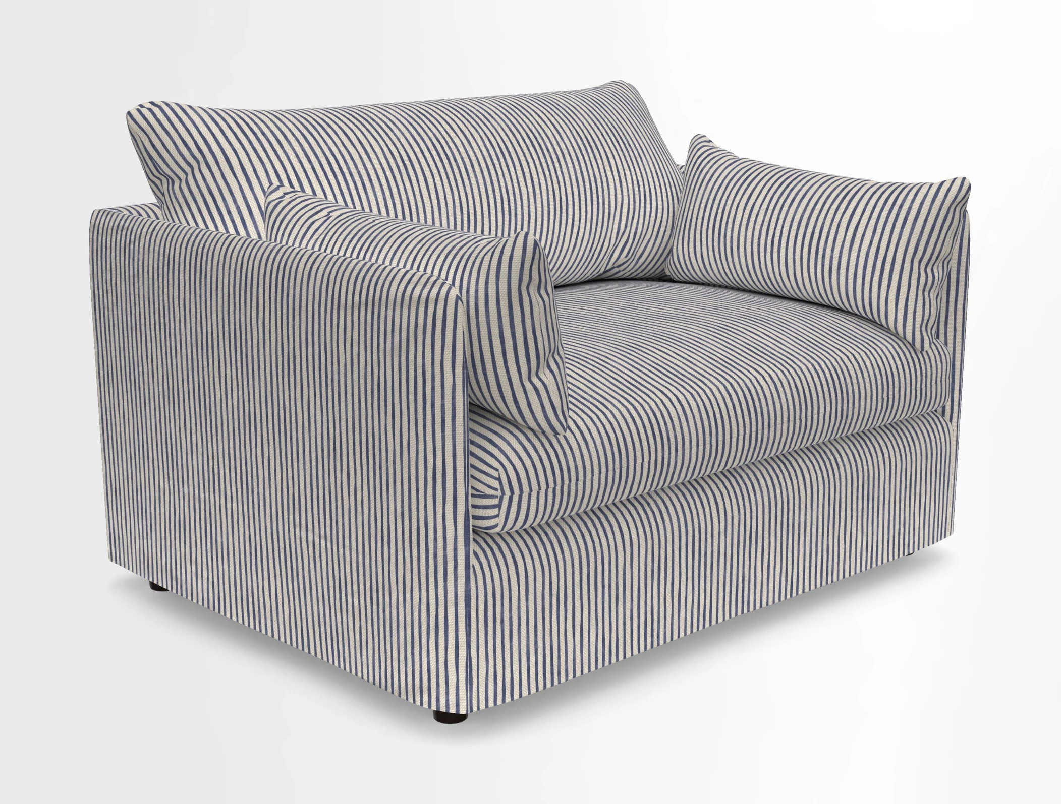Madehurst Snuggler in Two Tone Plain Biscuit. Loose cover option available