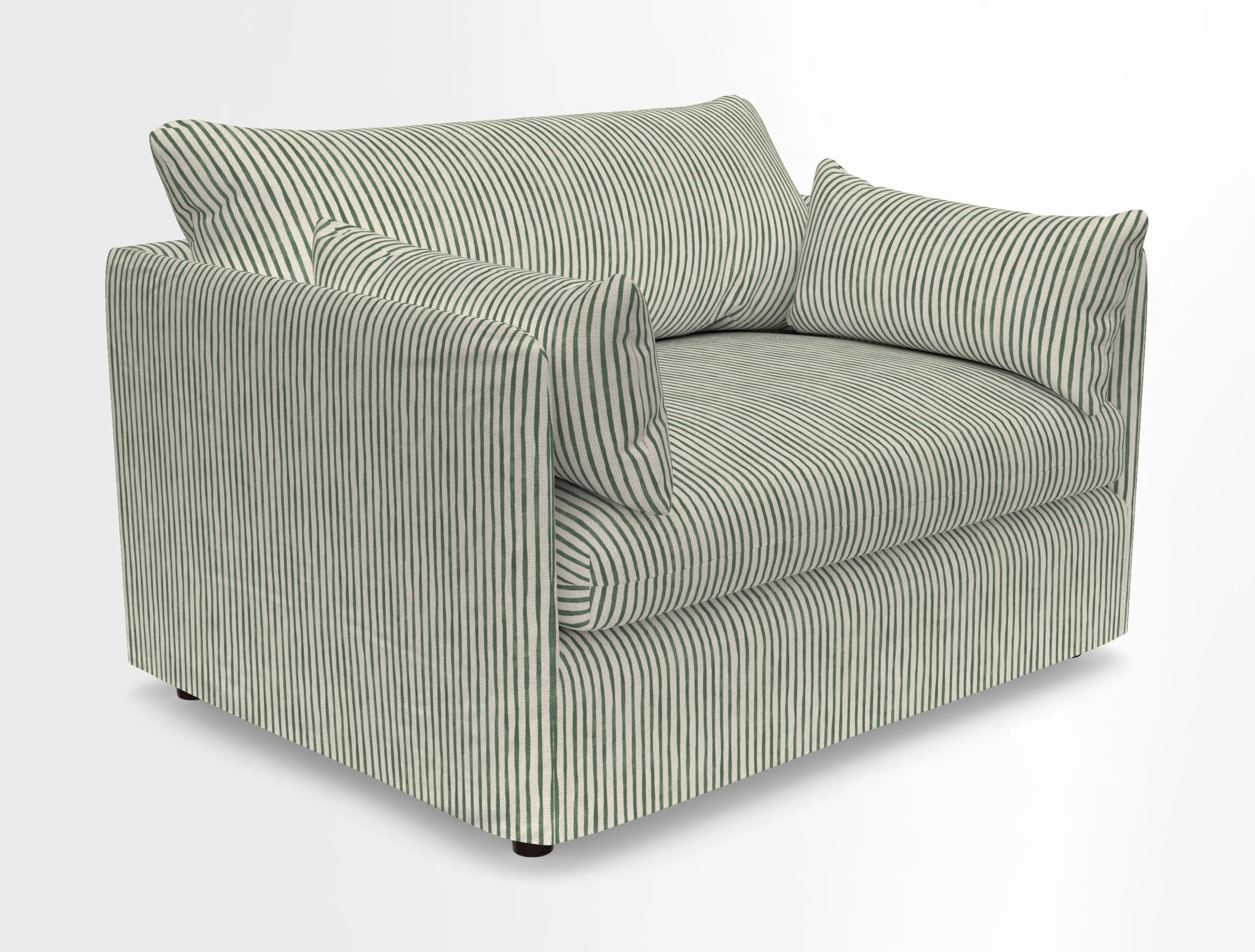 Madehurst Snuggler in Two Tone Plain Biscuit. Loose cover option available