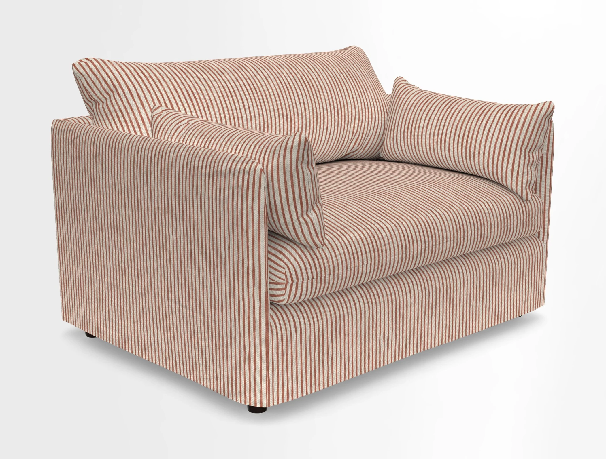 Madehurst Snuggler in Two Tone Plain Biscuit. Loose cover option available