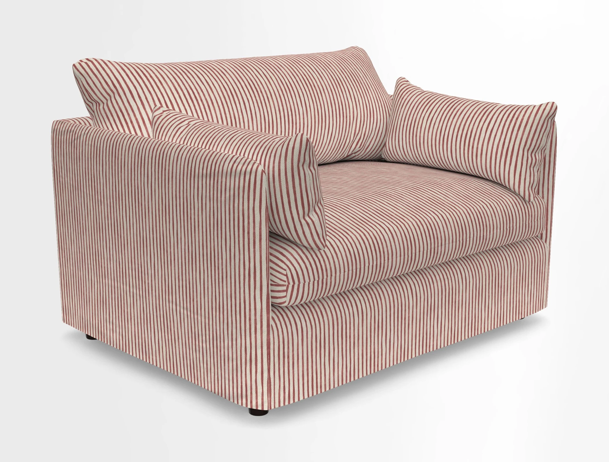 Madehurst Snuggler in Two Tone Plain Biscuit. Loose cover option available