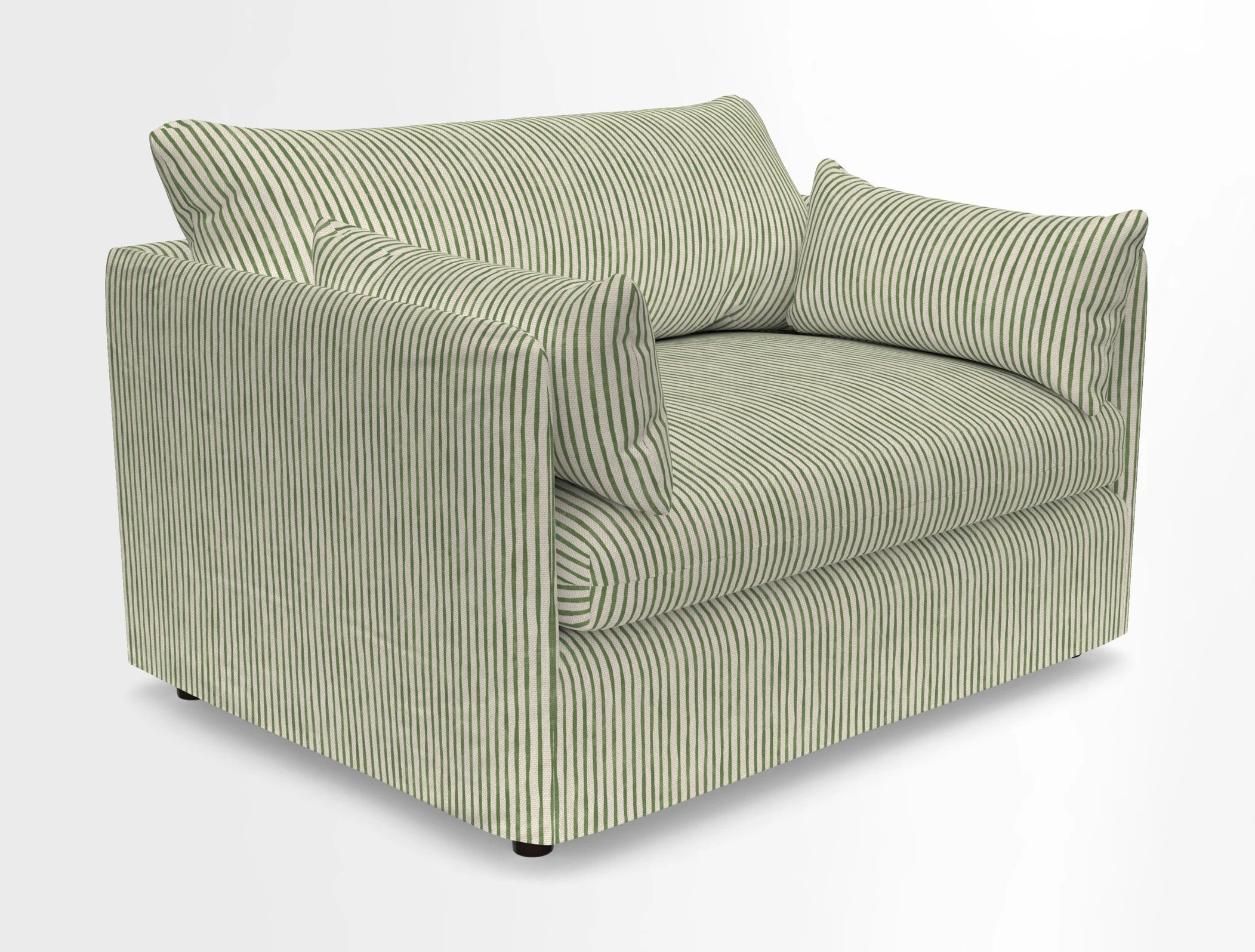Madehurst Snuggler in Two Tone Plain Biscuit. Loose cover option available