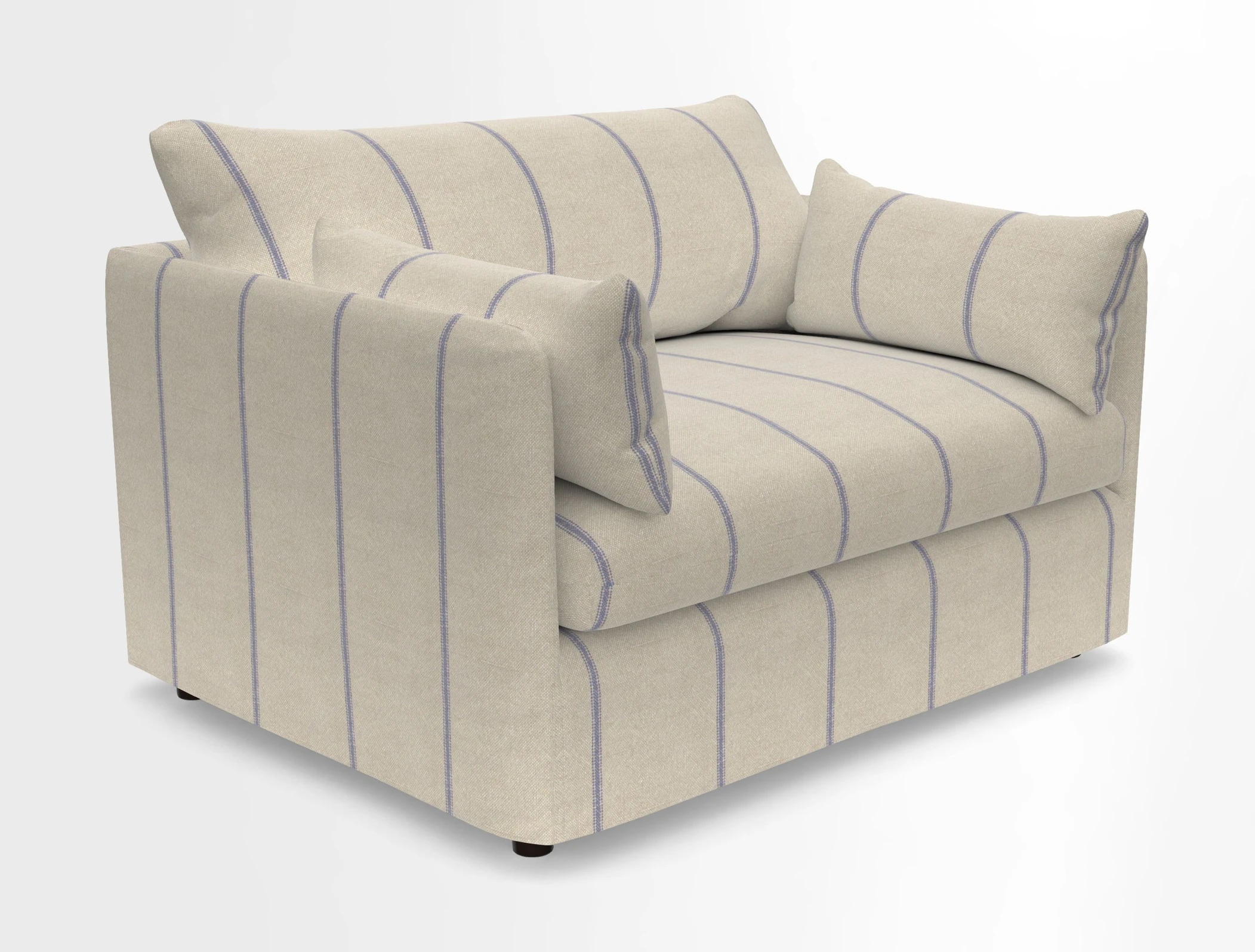Madehurst Snuggler in Two Tone Plain Biscuit. Loose cover option available