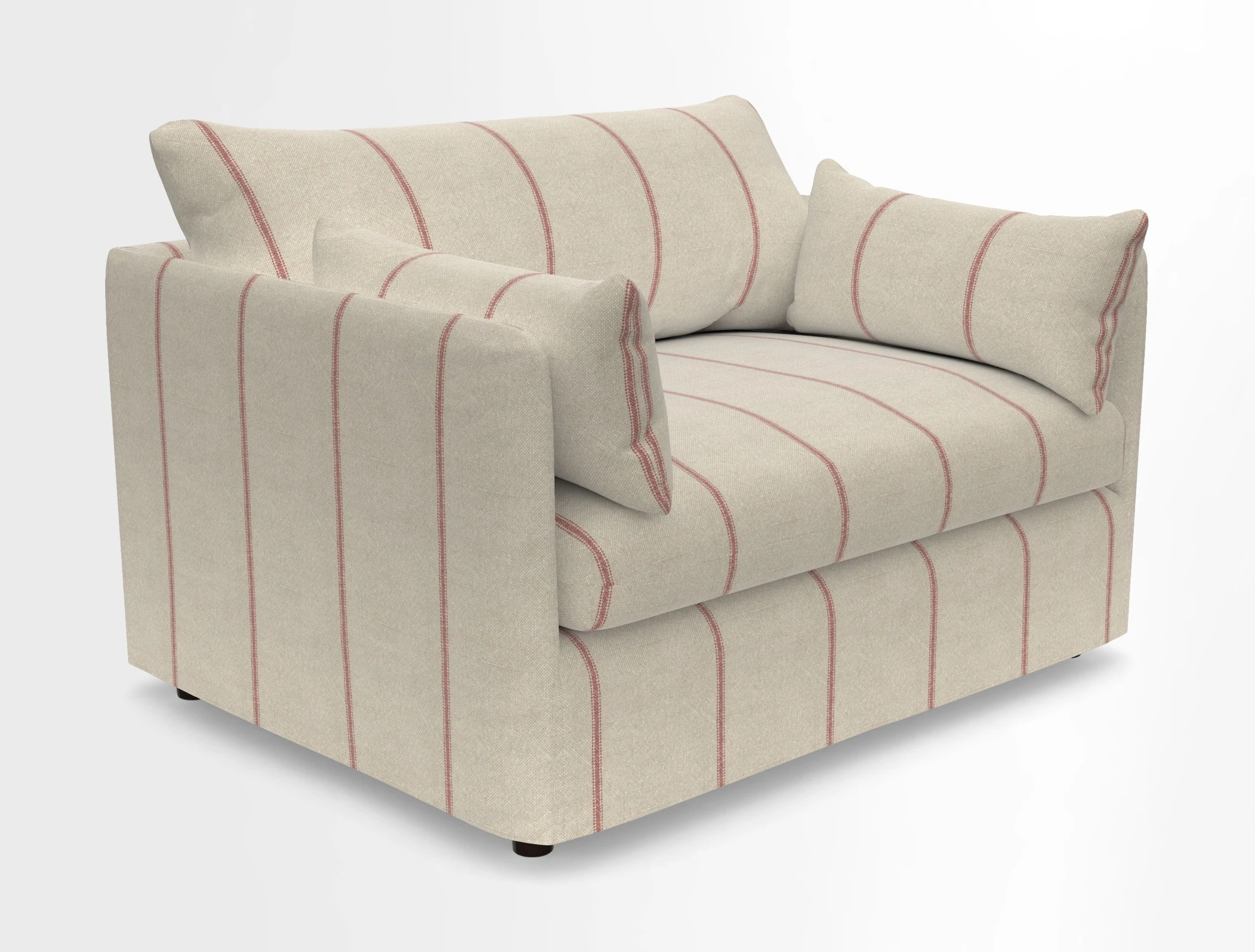 Madehurst Snuggler in Two Tone Plain Biscuit. Loose cover option available