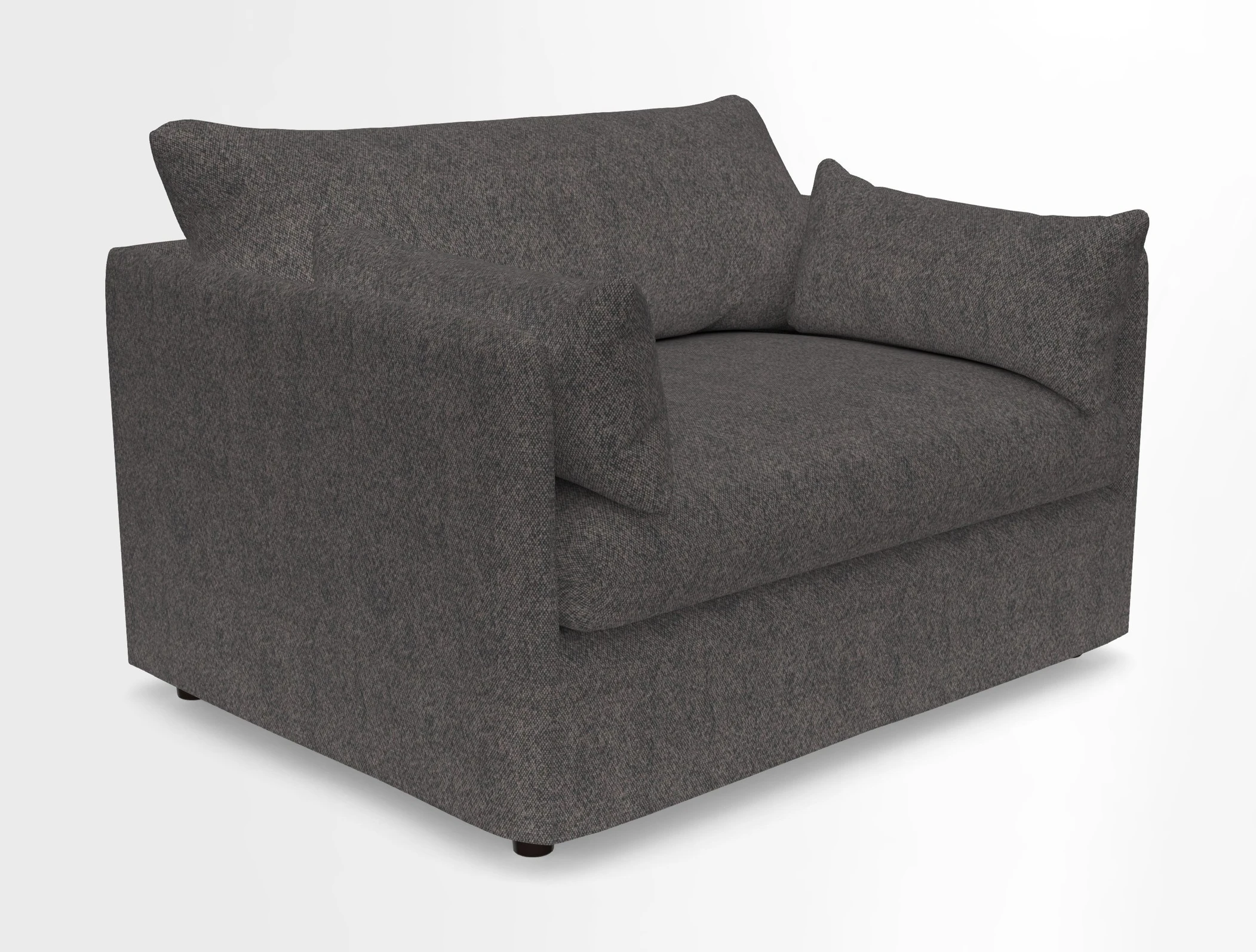 Madehurst Snuggler in Two Tone Plain Biscuit. Loose cover option available