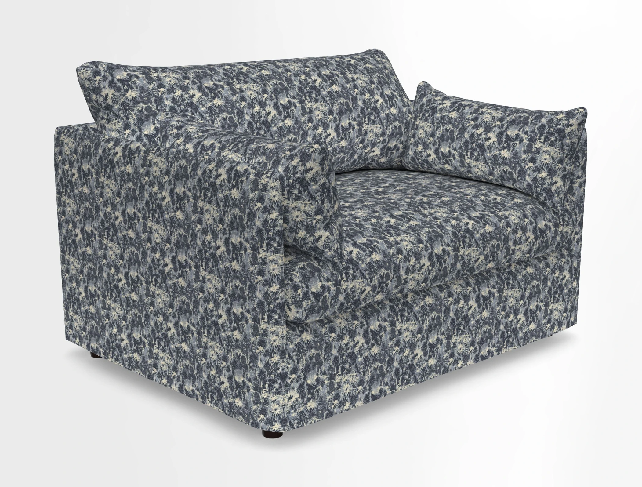 Madehurst Snuggler in Two Tone Plain Biscuit. Loose cover option available