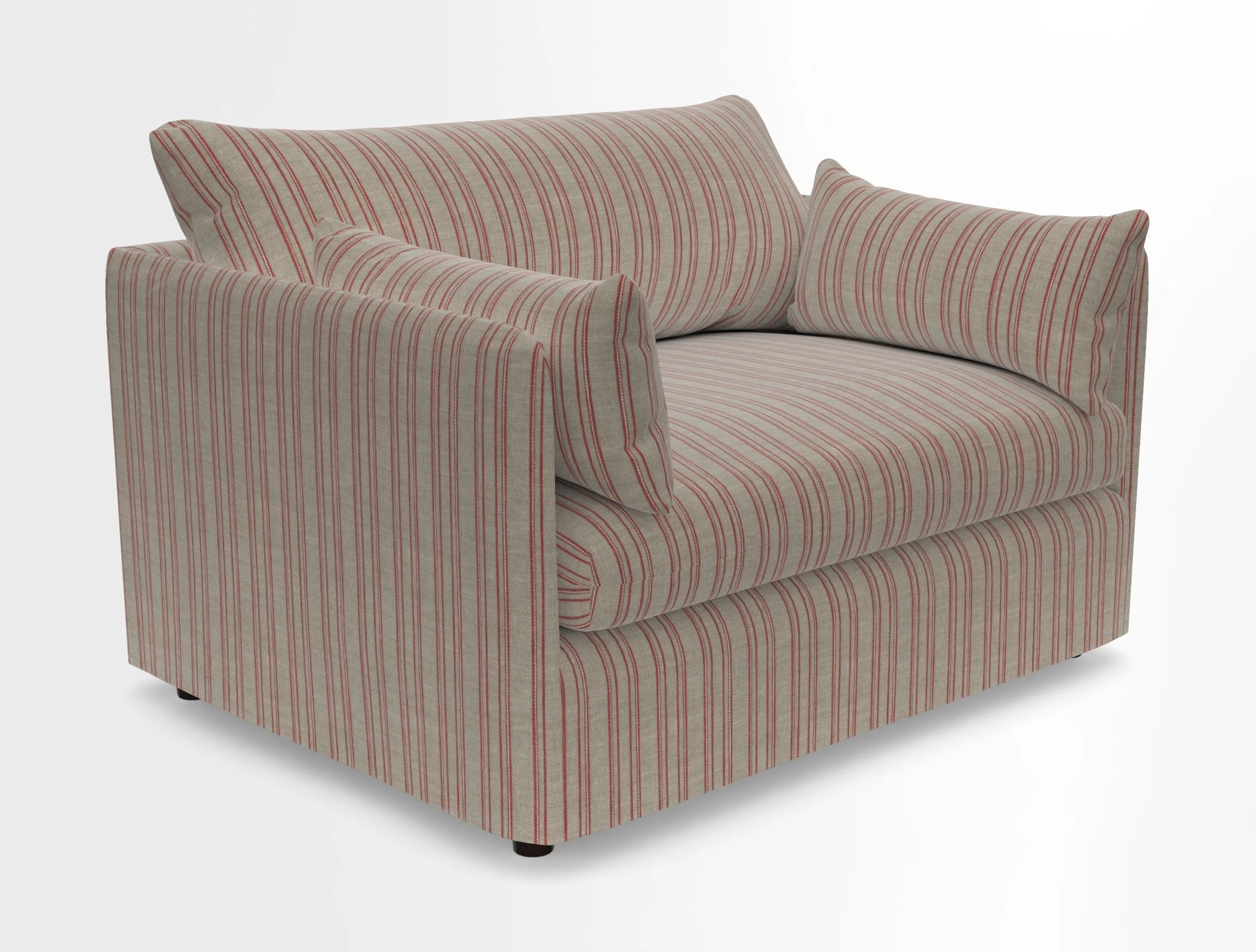 Madehurst Snuggler in Two Tone Plain Biscuit. Loose cover option available
