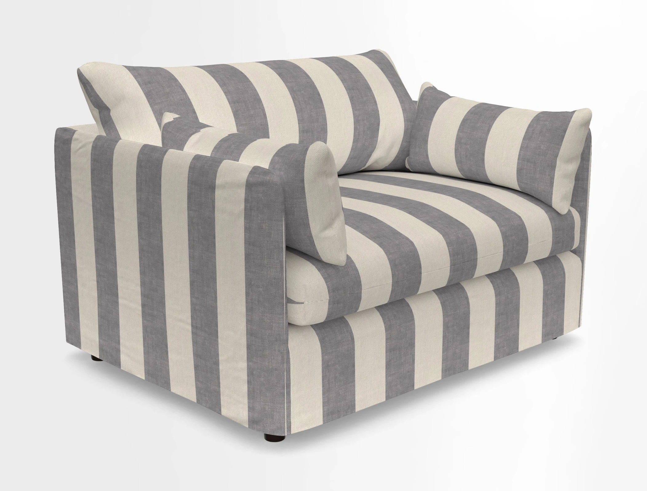 Madehurst Snuggler in Two Tone Plain Biscuit. Loose cover option available