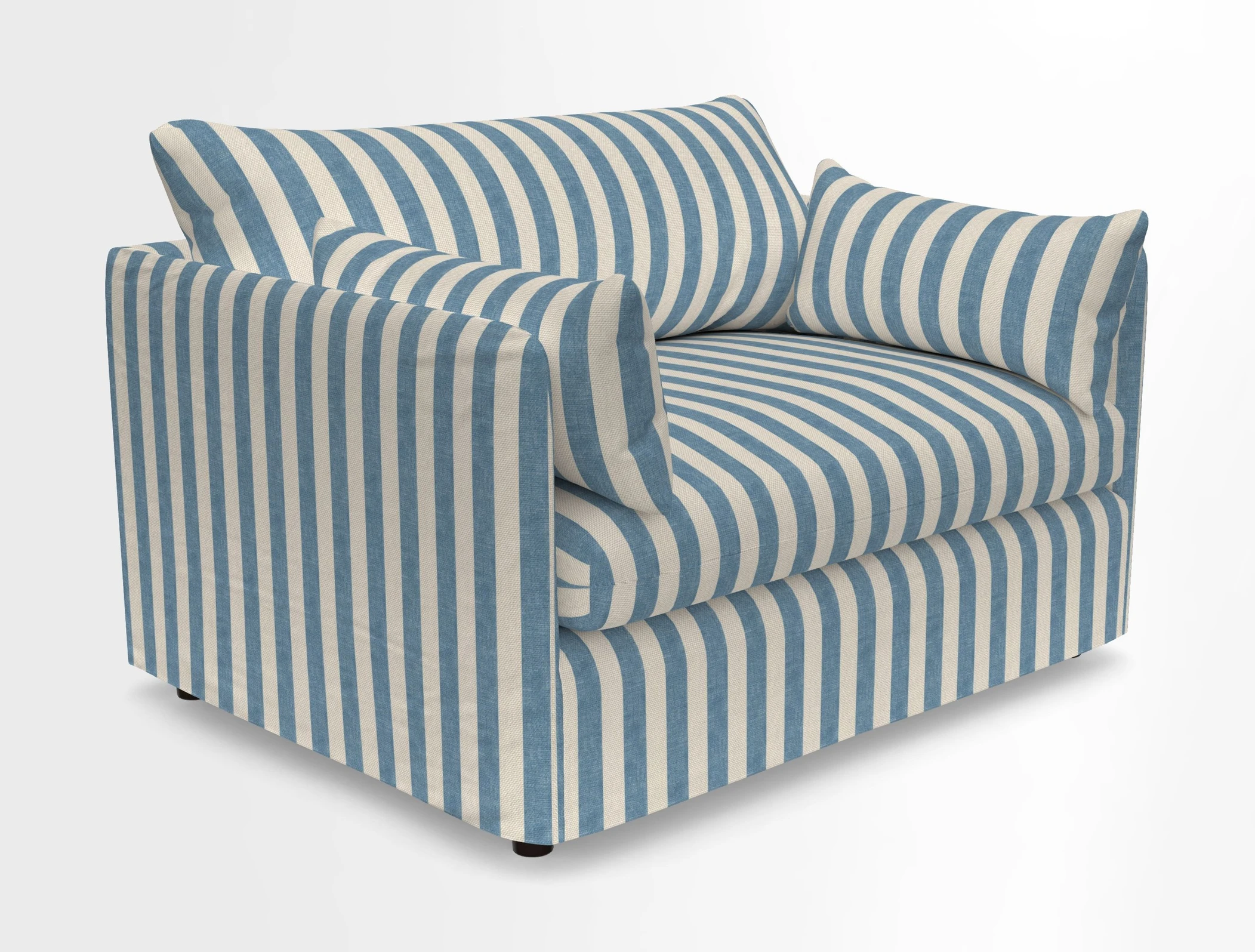 Madehurst Snuggler in Two Tone Plain Biscuit. Loose cover option available