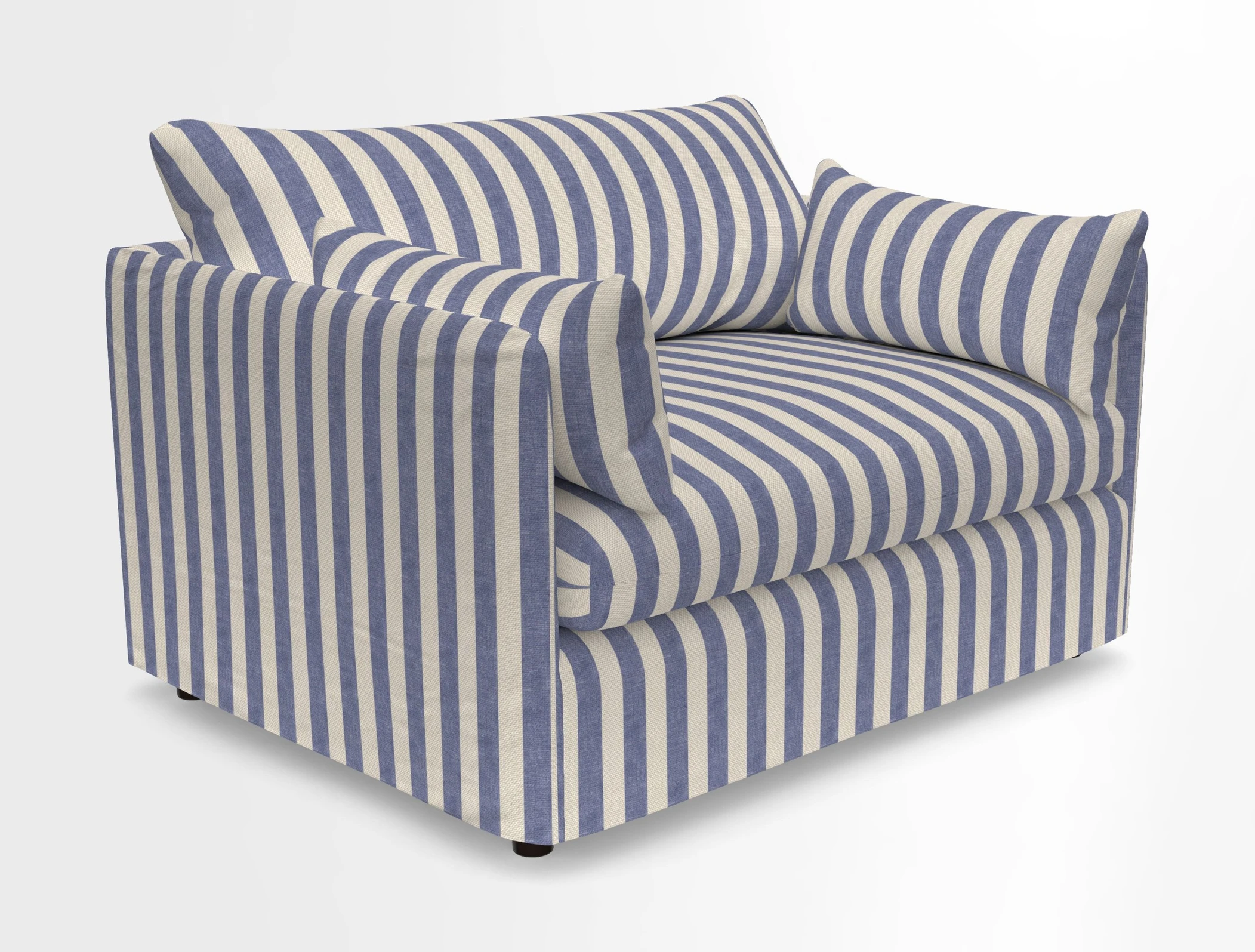 Madehurst Snuggler in Two Tone Plain Biscuit. Loose cover option available