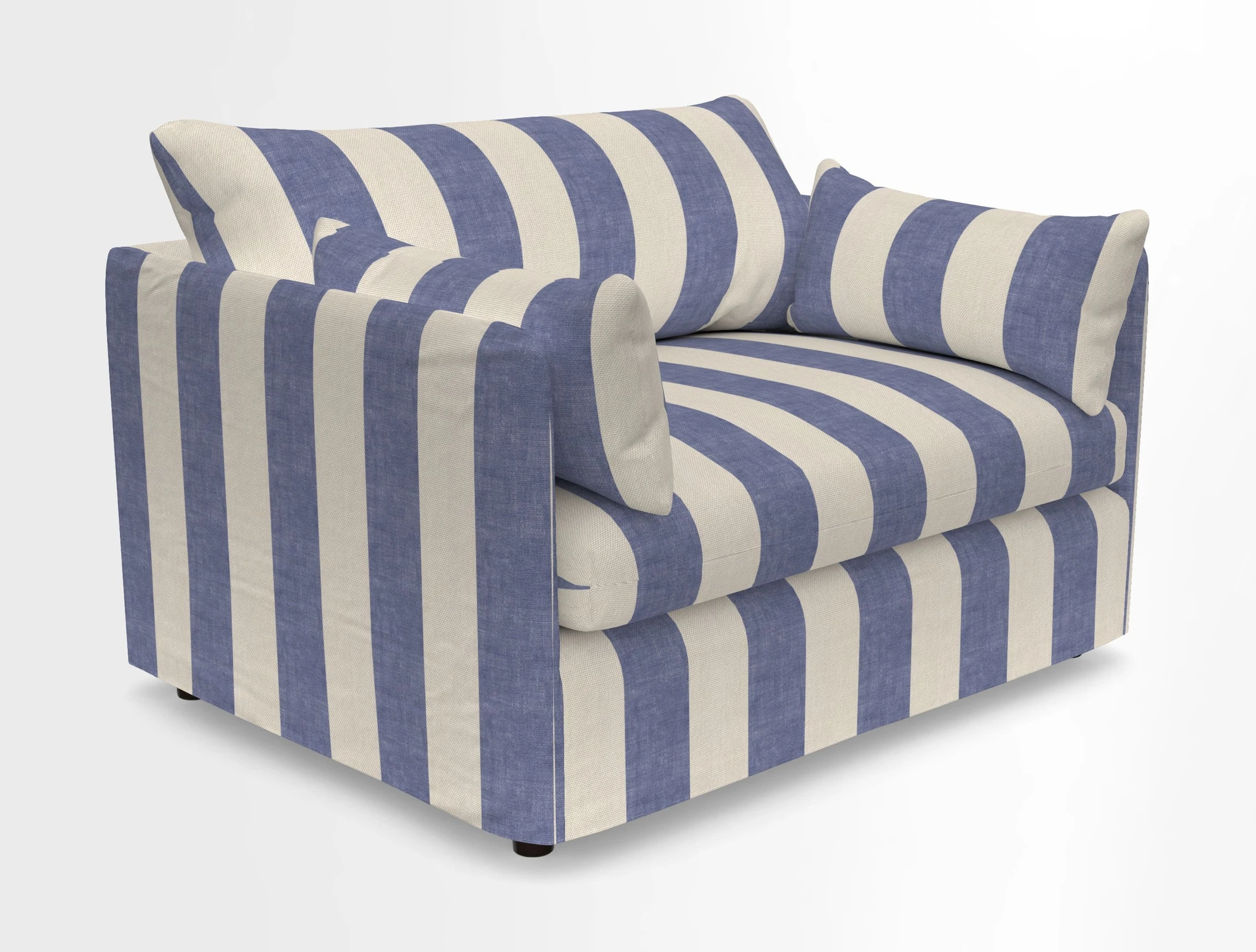 Madehurst Snuggler in Two Tone Plain Biscuit. Loose cover option available