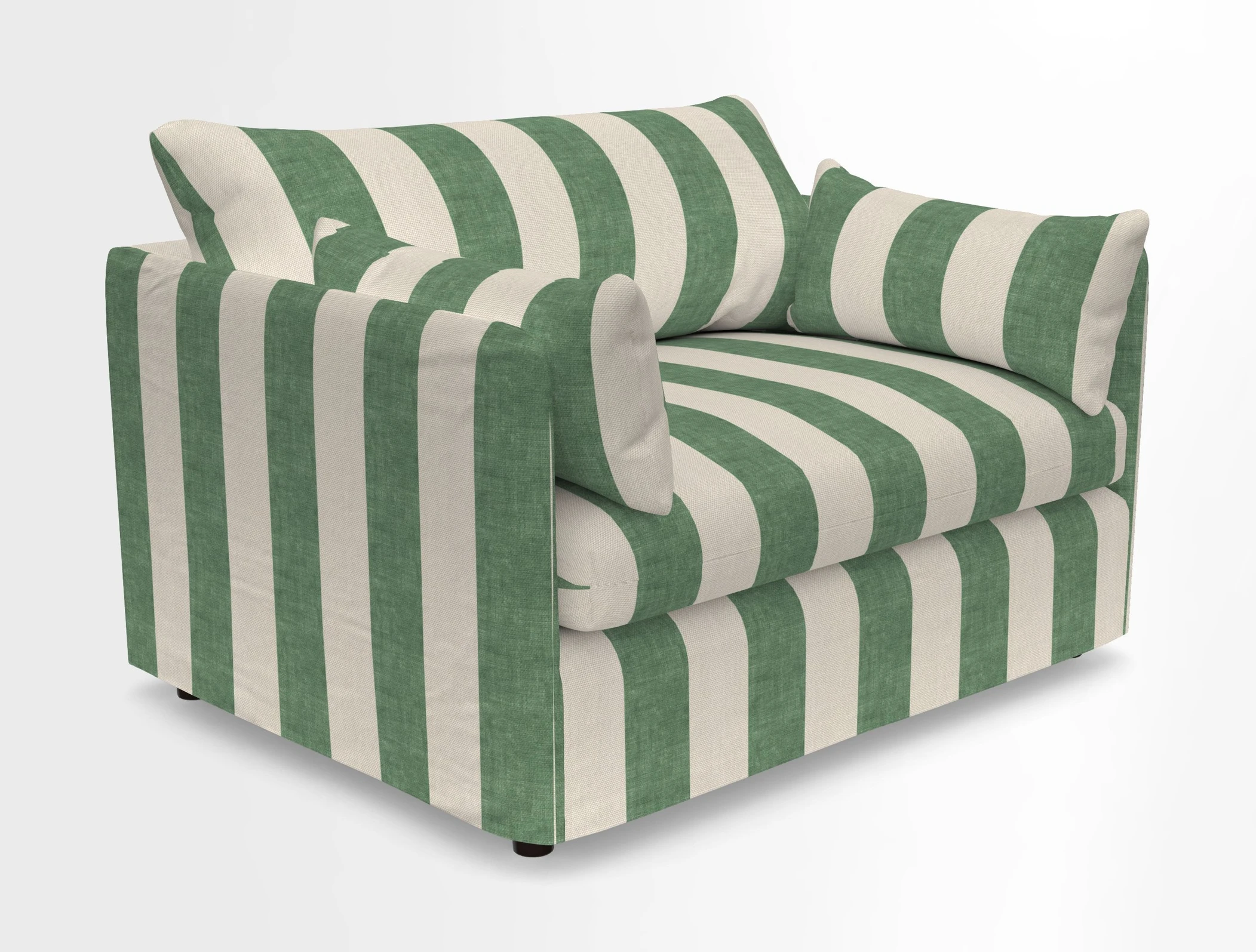 Madehurst Snuggler in Two Tone Plain Biscuit. Loose cover option available