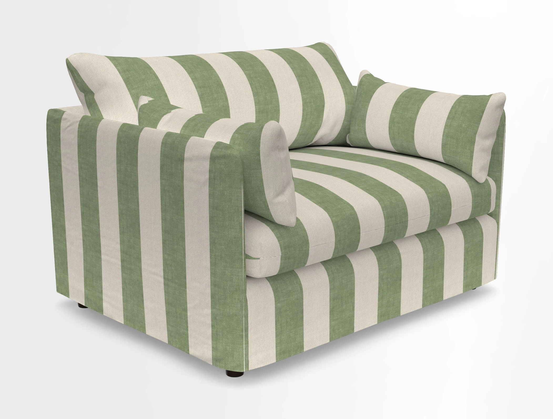 Madehurst Snuggler in Two Tone Plain Biscuit. Loose cover option available